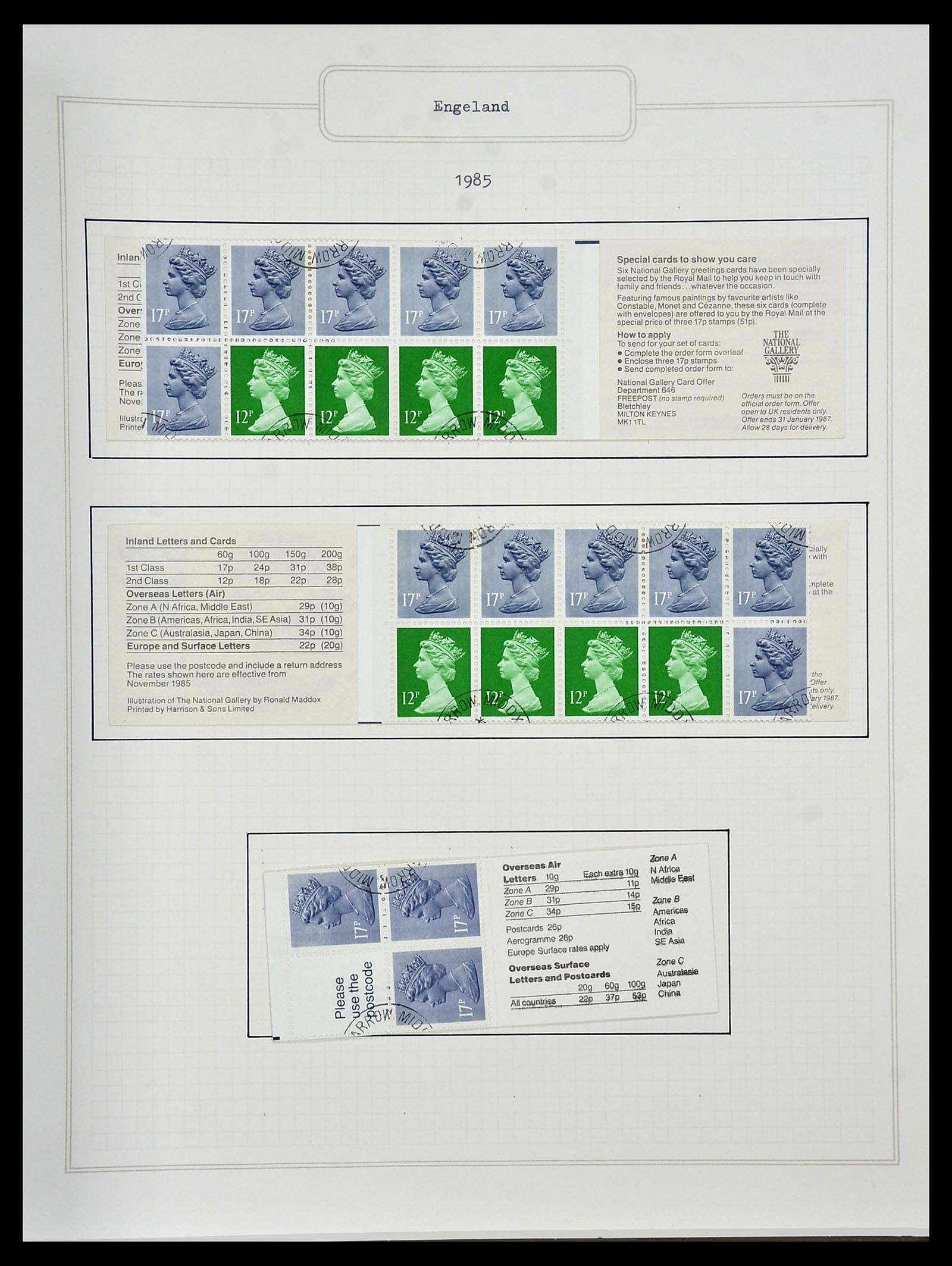 34422 113 - Postzegelverzameling 34422 Engeland 1937-1995.
