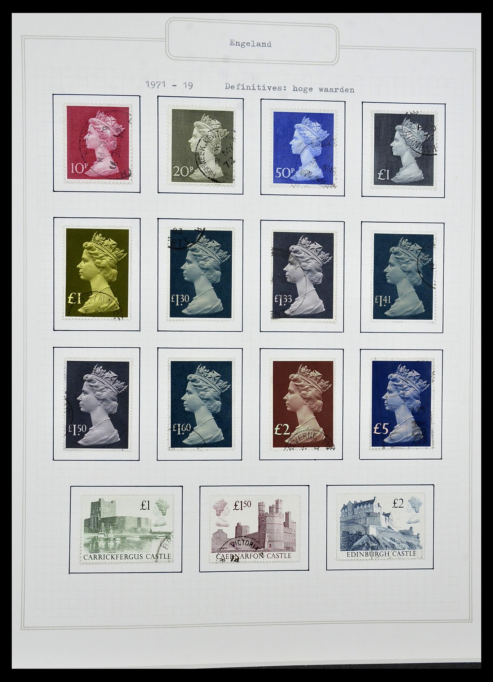 34422 118 - Postzegelverzameling 34422 Engeland 1937-1995.