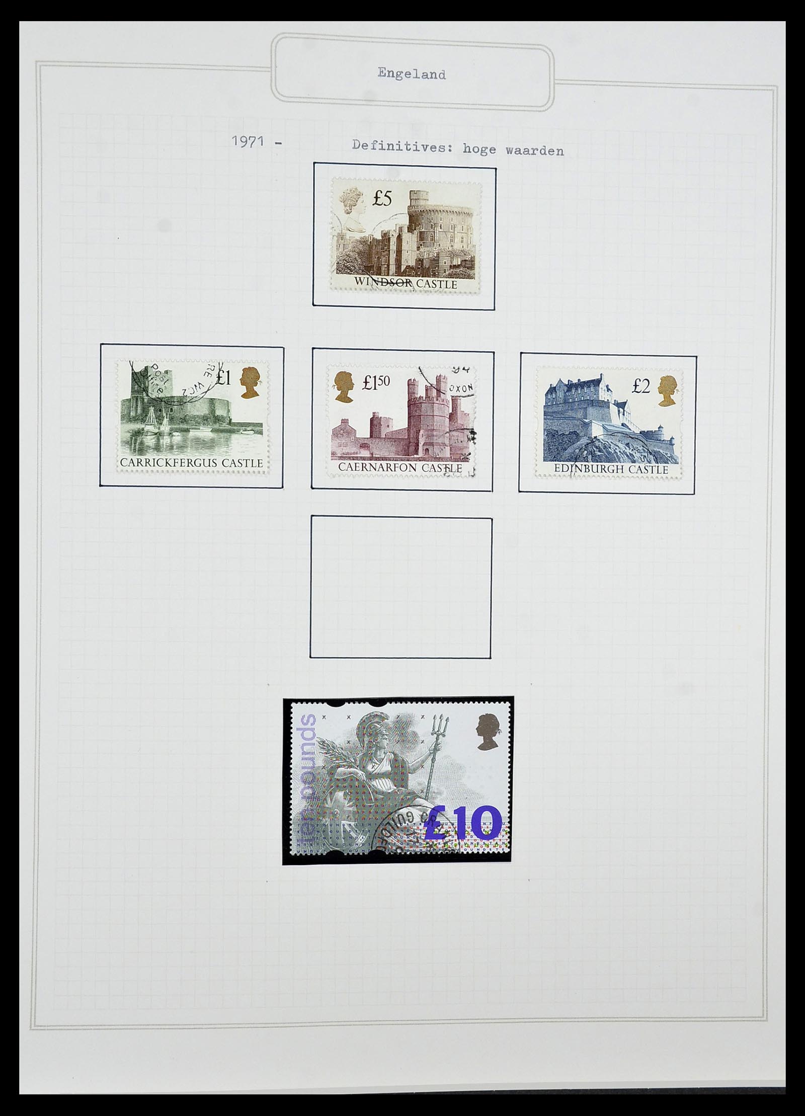 34422 119 - Postzegelverzameling 34422 Engeland 1937-1995.