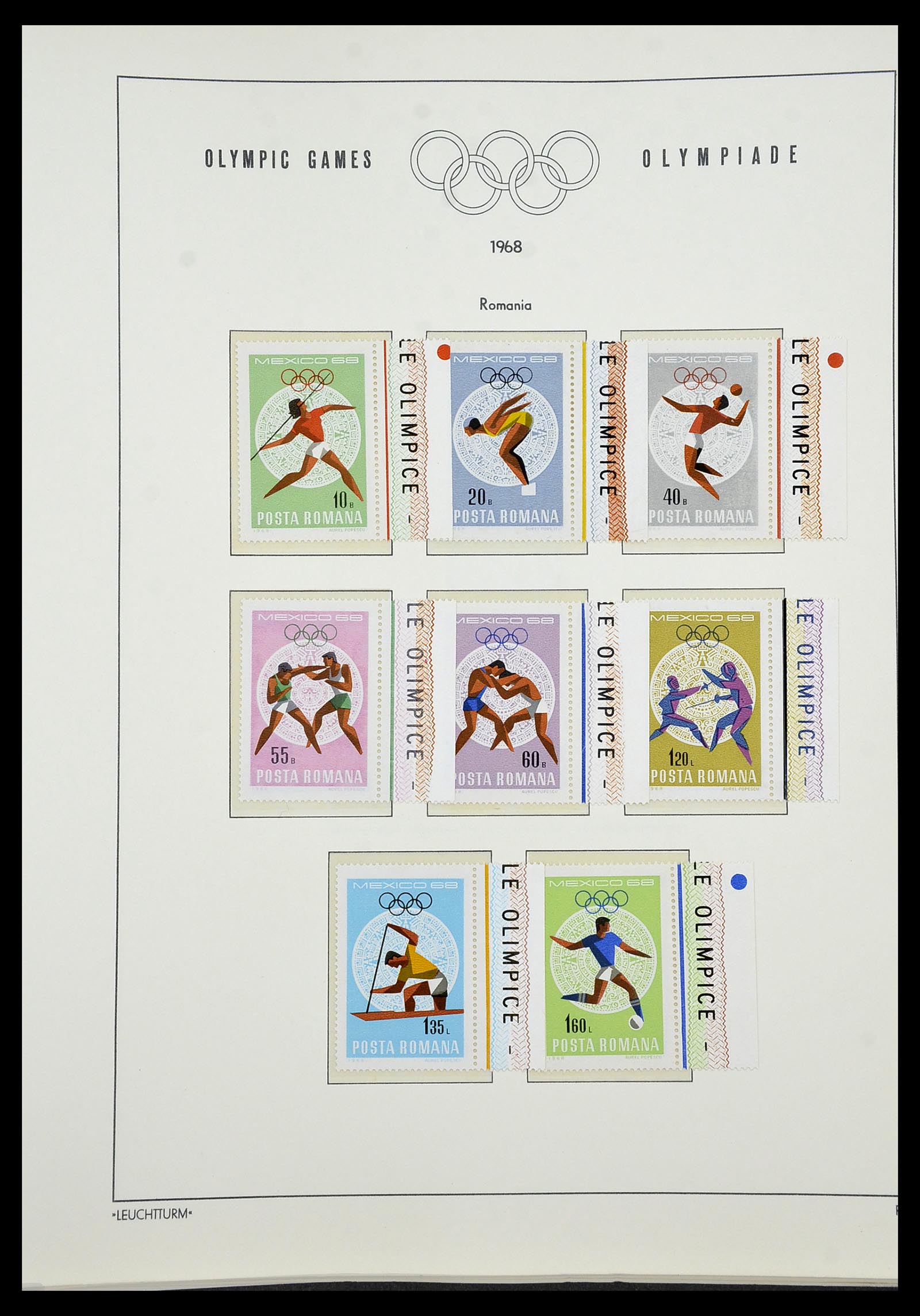 34431 106 - Postzegelverzameling 34431 Olympische Spelen 1964-1968.