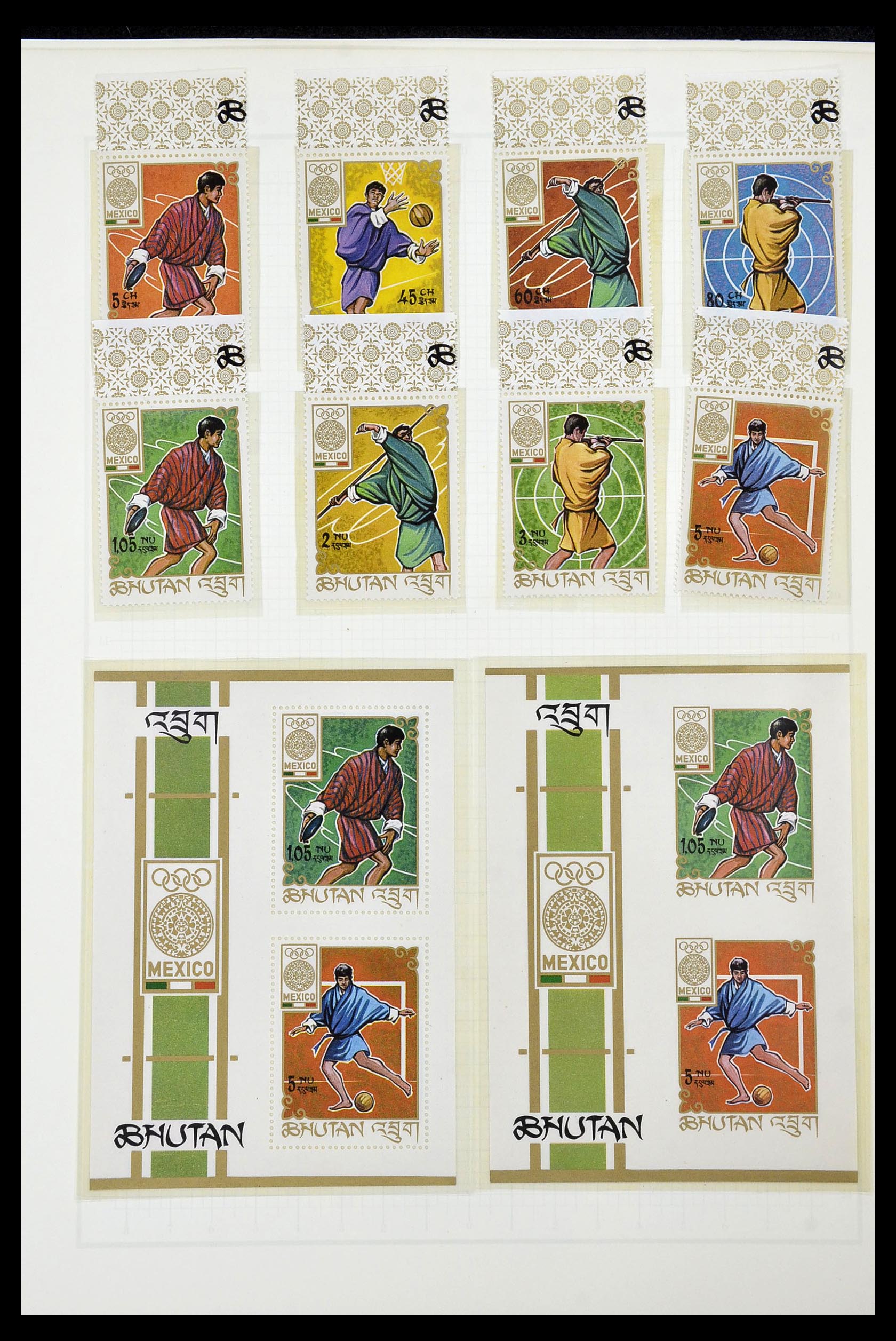 34431 484 - Postzegelverzameling 34431 Olympische Spelen 1964-1968.