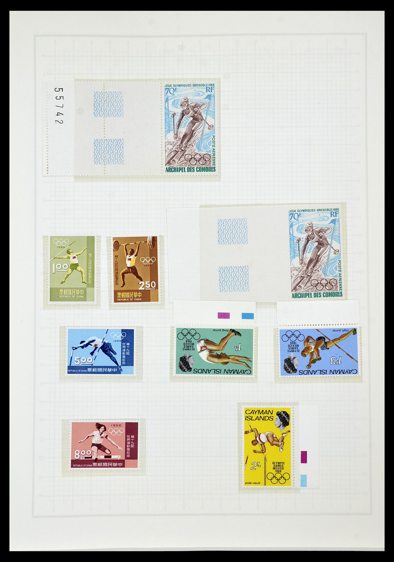 34431 500 - Postzegelverzameling 34431 Olympische Spelen 1964-1968.