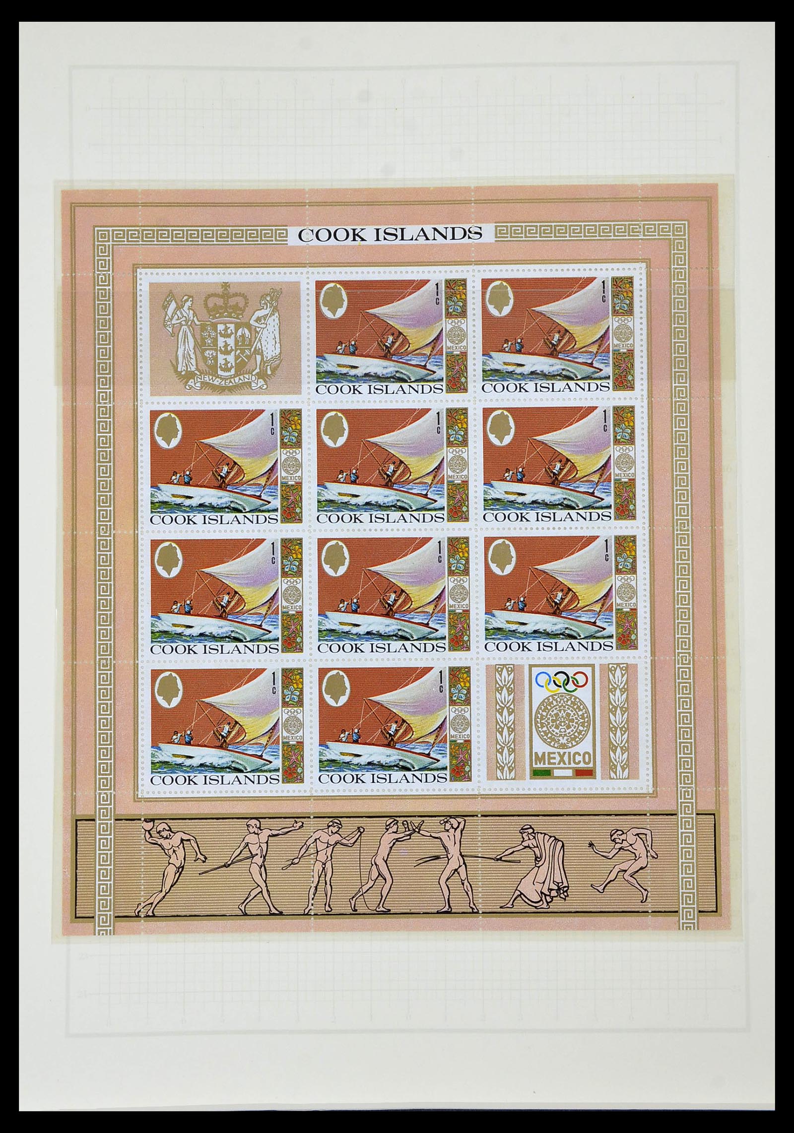 34431 501 - Postzegelverzameling 34431 Olympische Spelen 1964-1968.