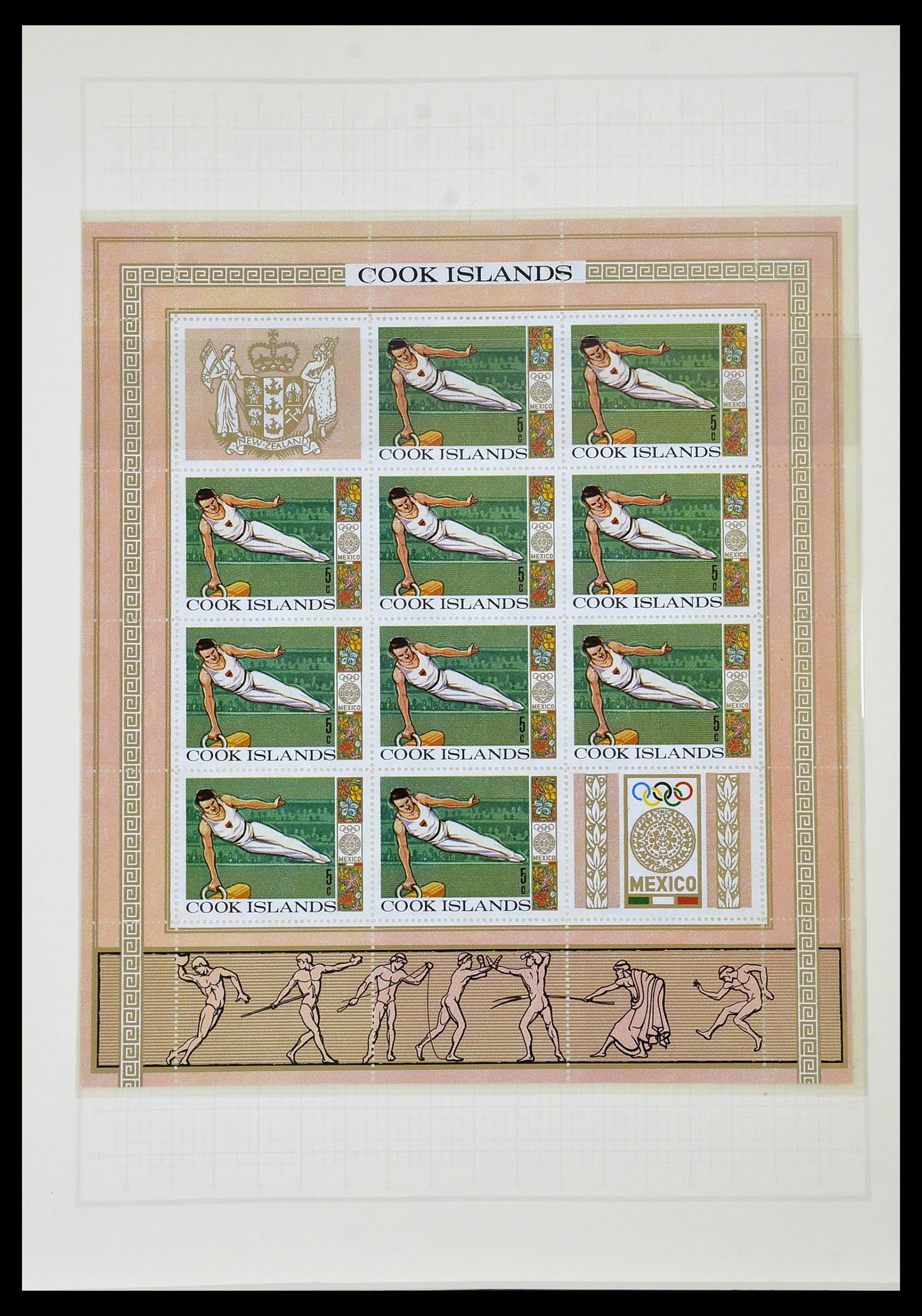 34431 502 - Postzegelverzameling 34431 Olympische Spelen 1964-1968.