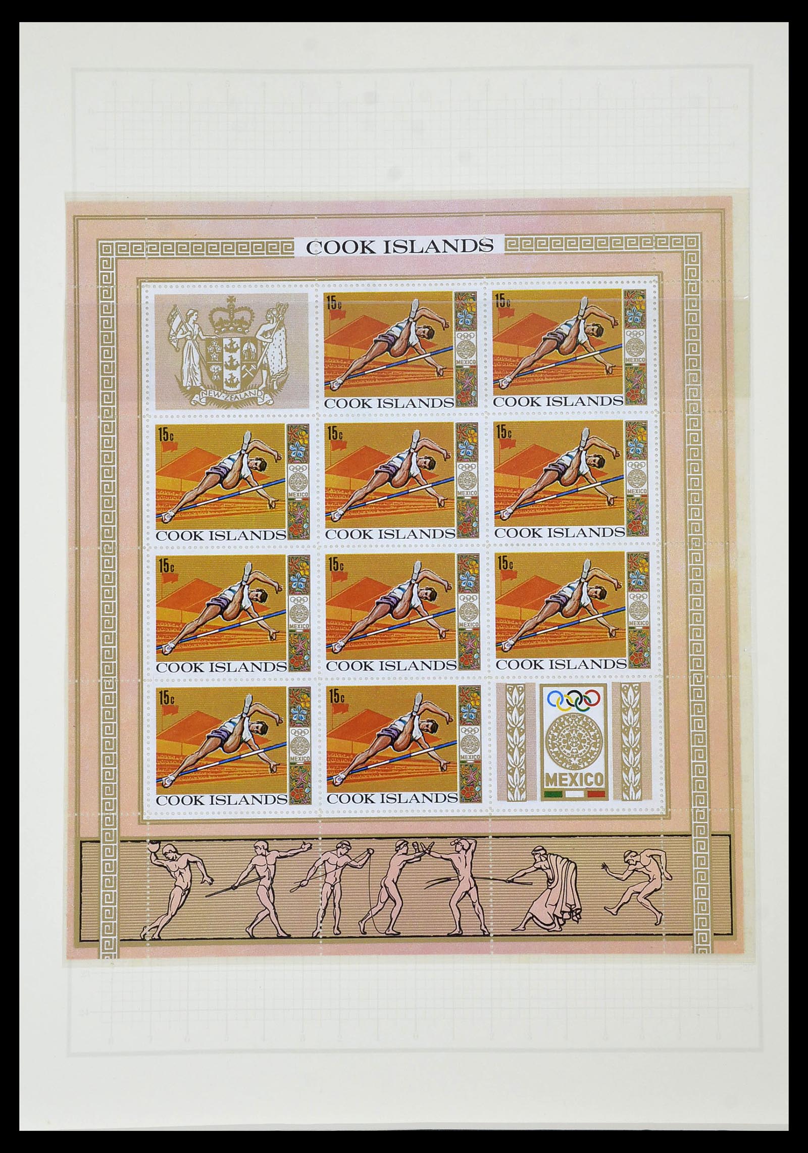 34431 503 - Postzegelverzameling 34431 Olympische Spelen 1964-1968.