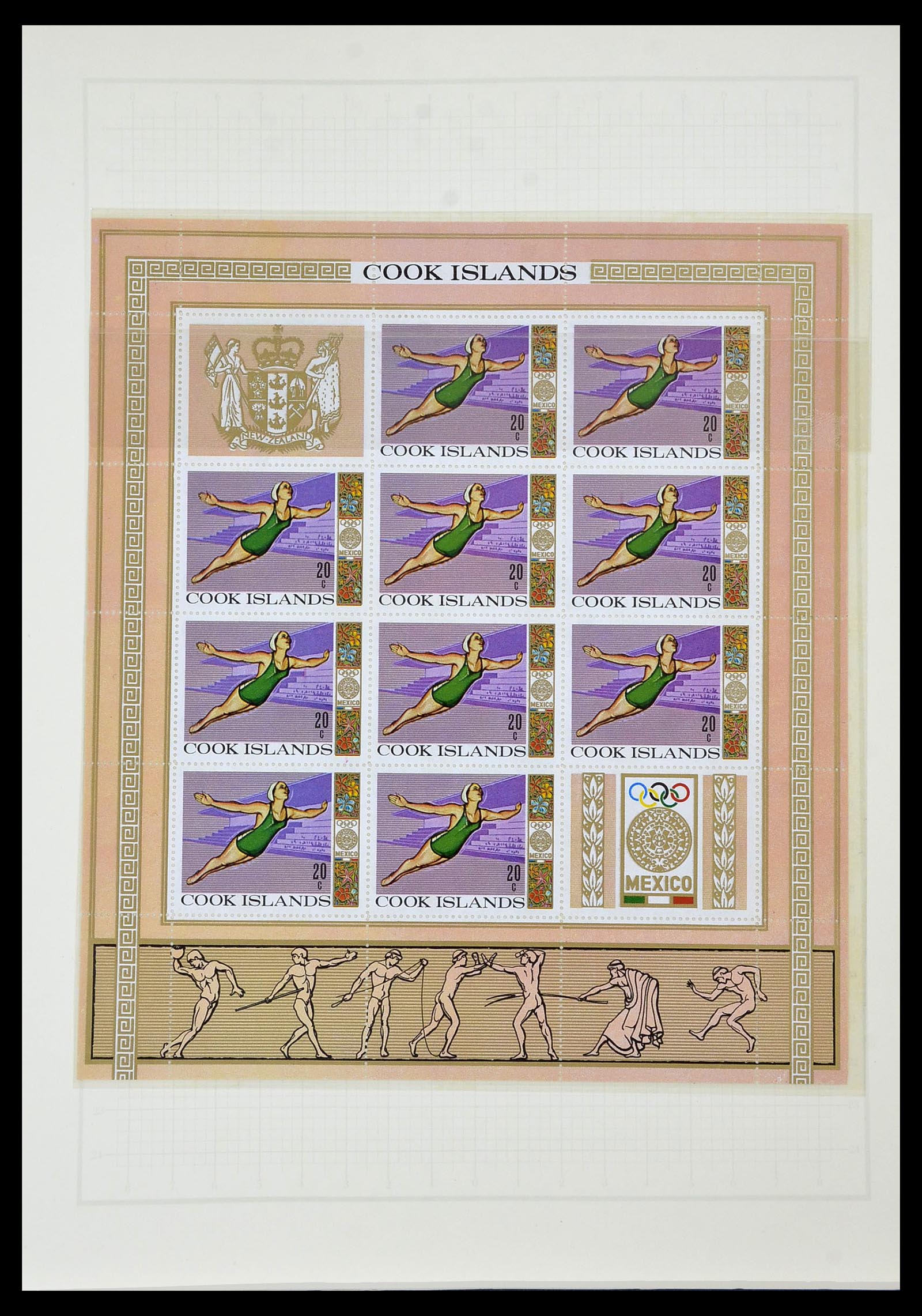34431 504 - Postzegelverzameling 34431 Olympische Spelen 1964-1968.