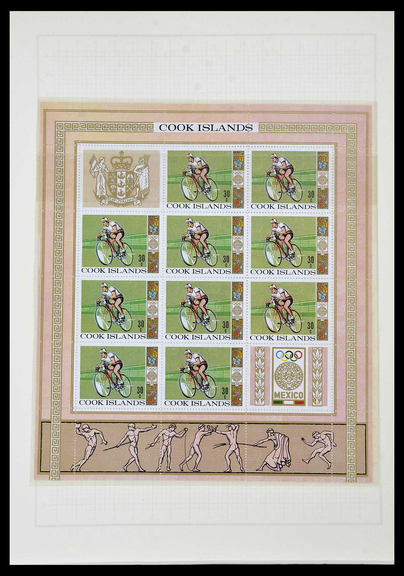 34431 505 - Postzegelverzameling 34431 Olympische Spelen 1964-1968.