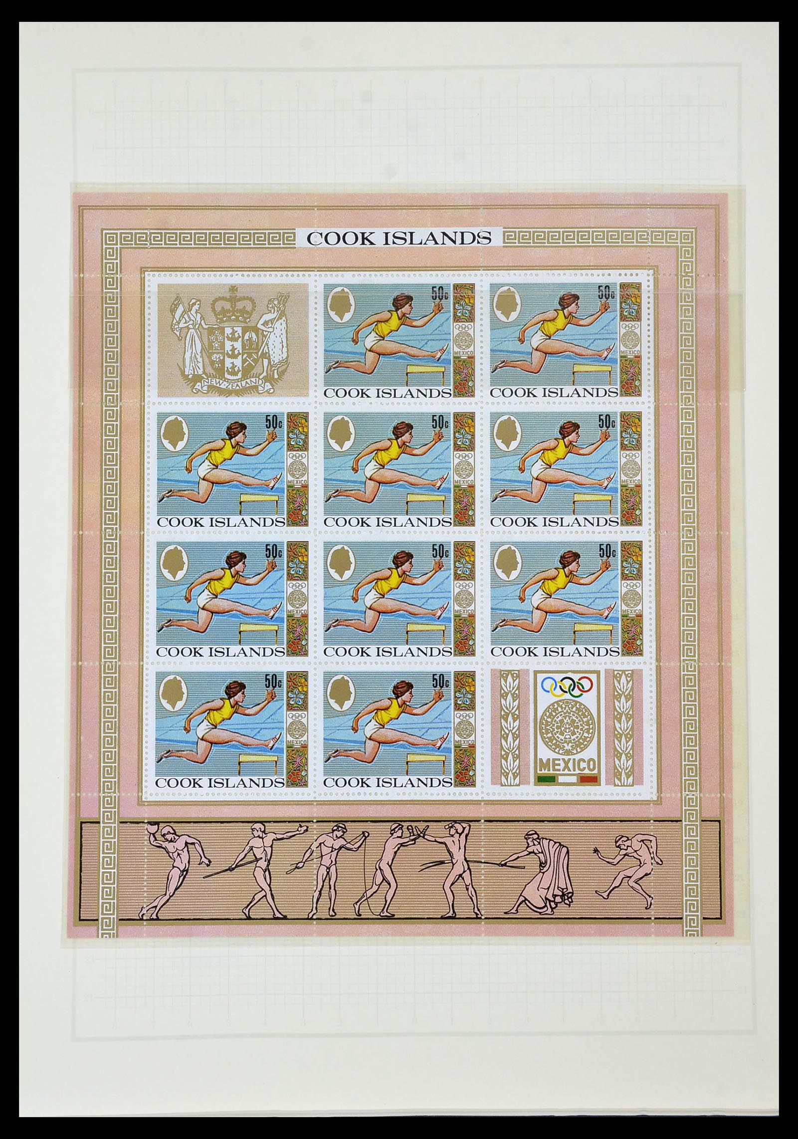 34431 506 - Postzegelverzameling 34431 Olympische Spelen 1964-1968.