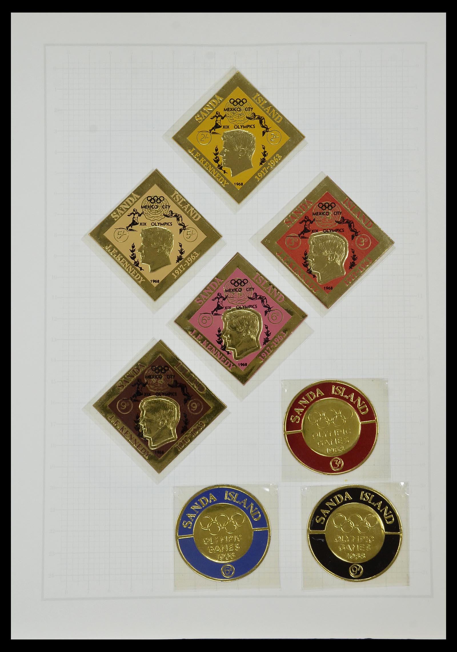 34431 509 - Postzegelverzameling 34431 Olympische Spelen 1964-1968.