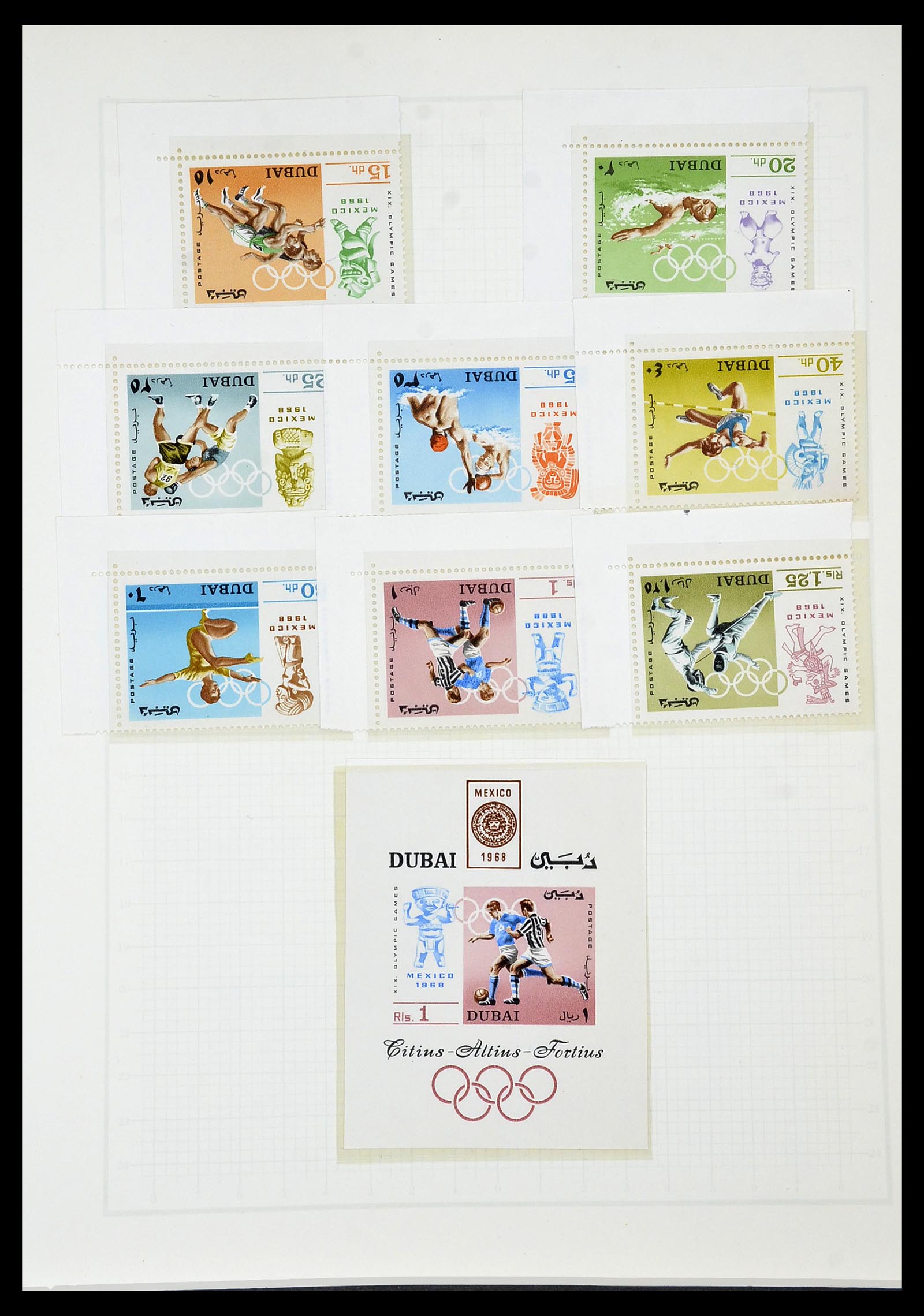 34431 518 - Postzegelverzameling 34431 Olympische Spelen 1964-1968.