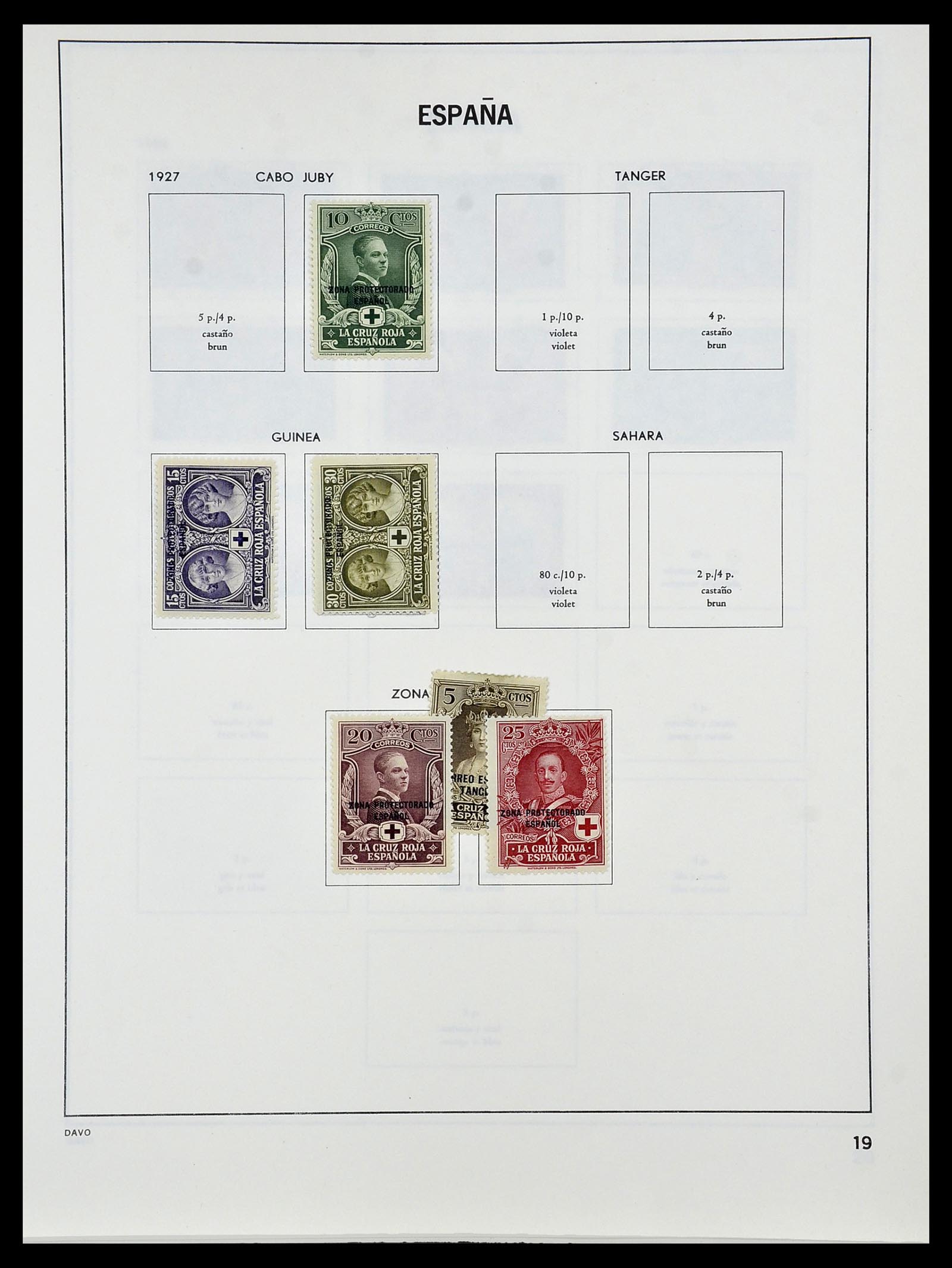 34440 019 - Postzegelverzameling 34440 Spanje 1850-1969.