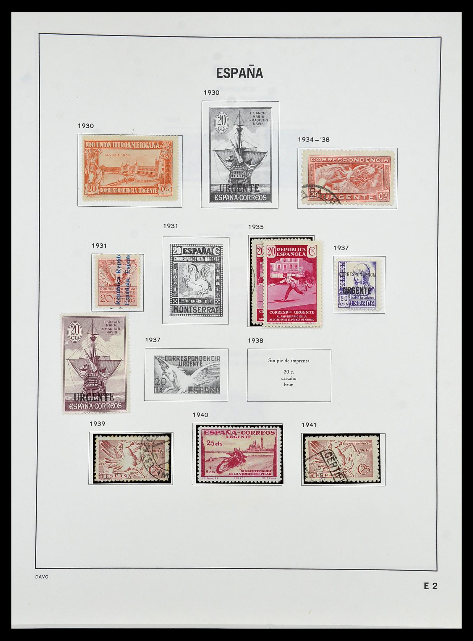 34440 062 - Postzegelverzameling 34440 Spanje 1850-1969.