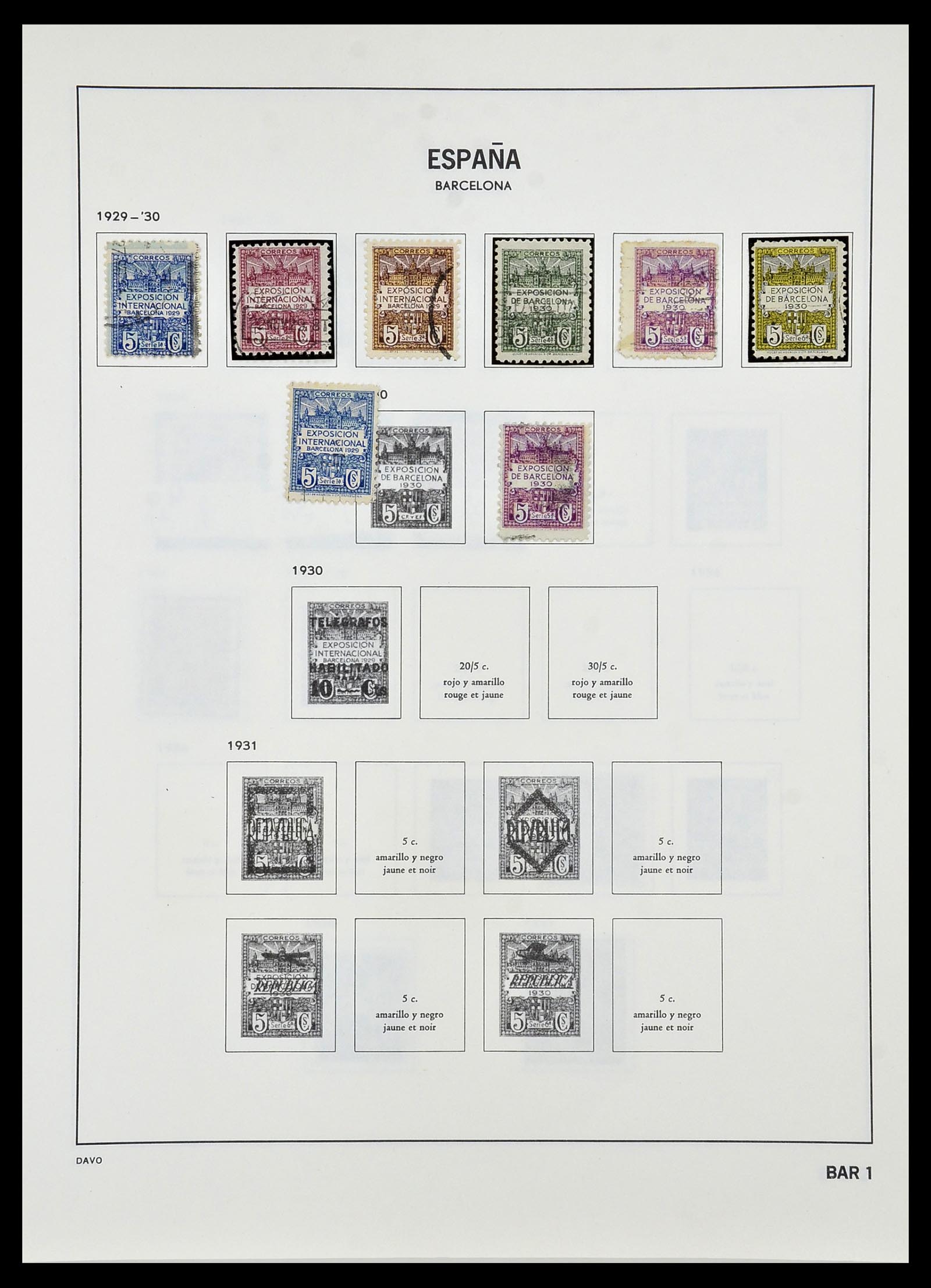 34440 069 - Postzegelverzameling 34440 Spanje 1850-1969.