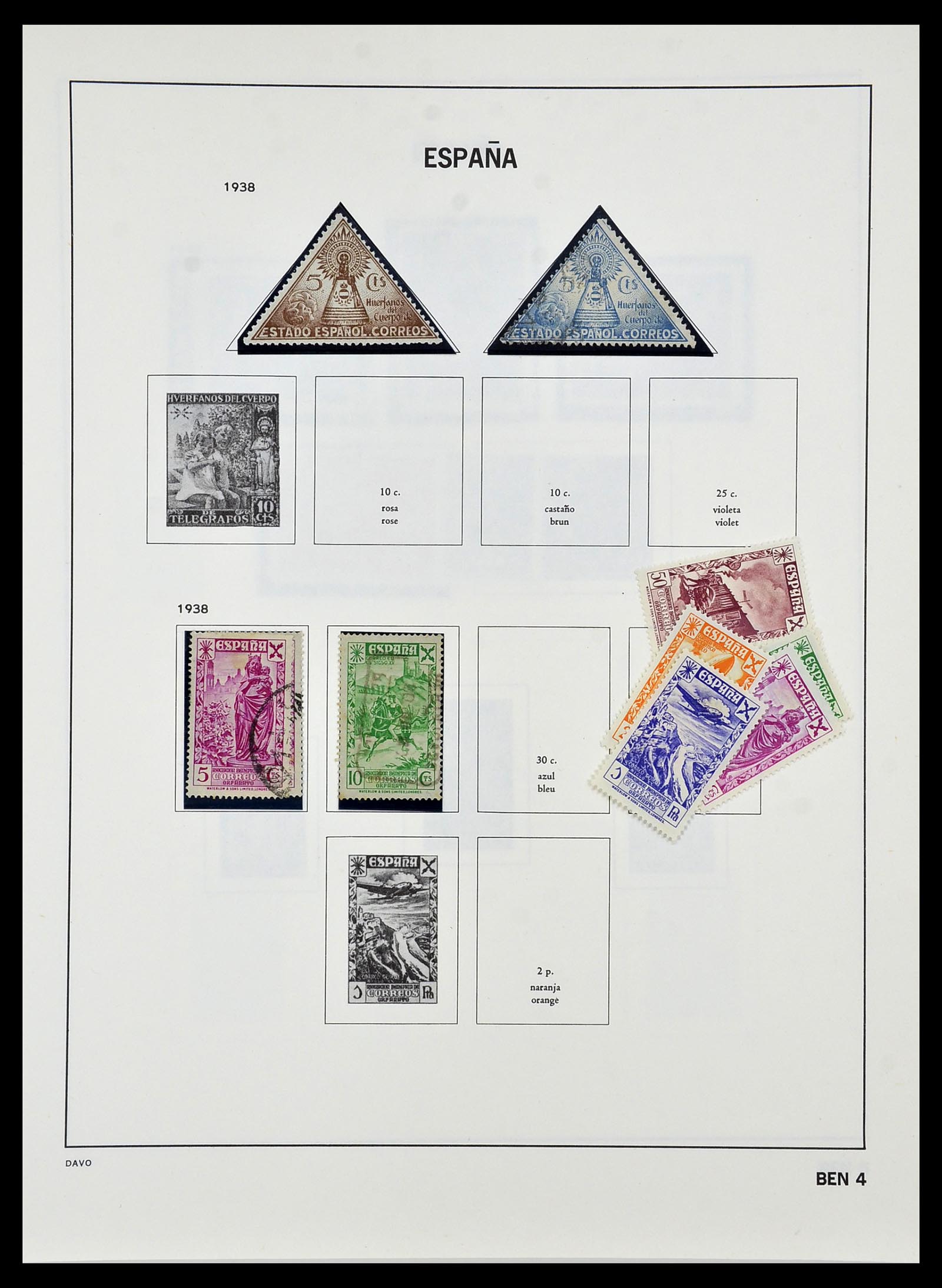 34440 073 - Postzegelverzameling 34440 Spanje 1850-1969.