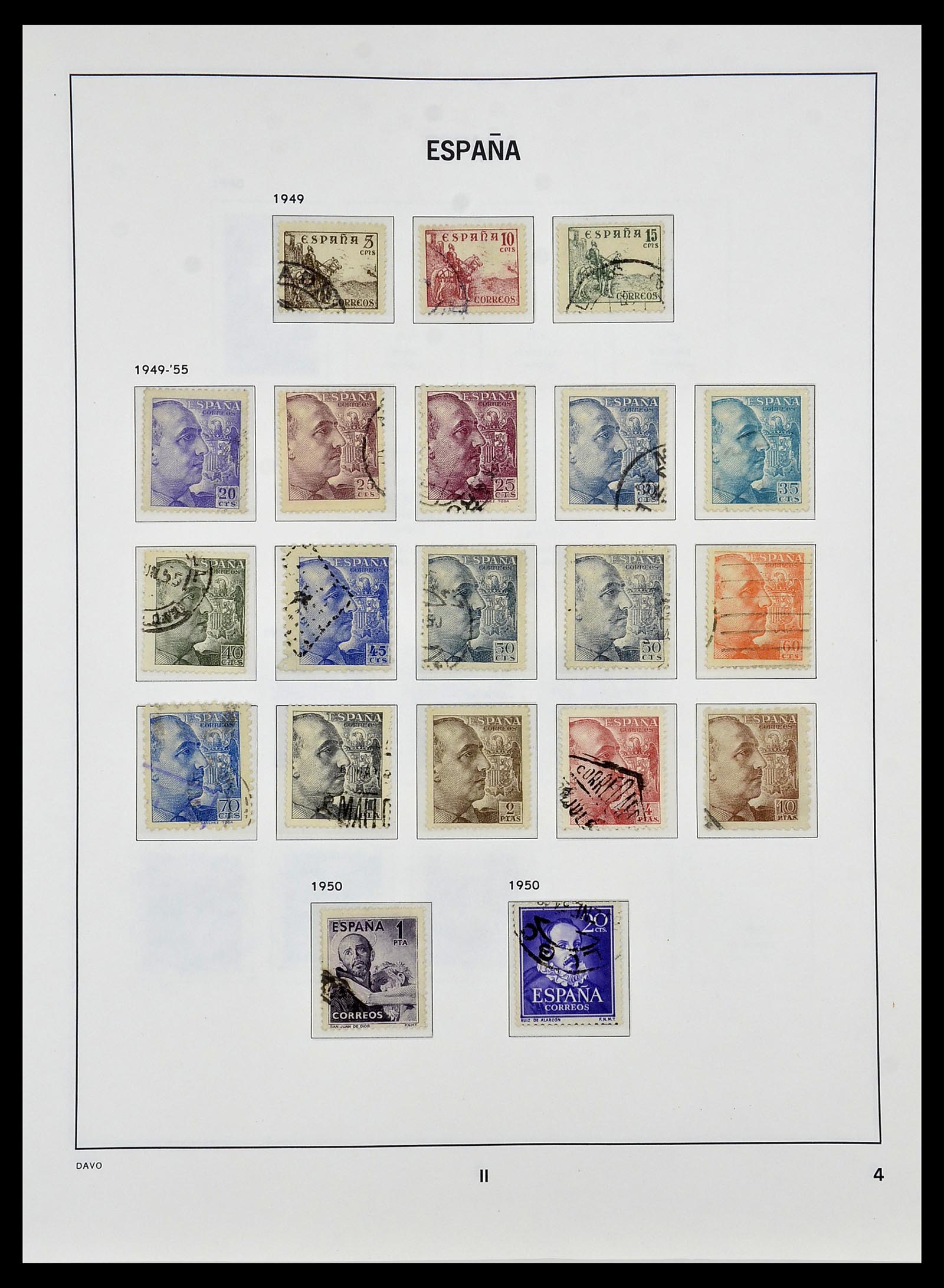 34440 081 - Postzegelverzameling 34440 Spanje 1850-1969.