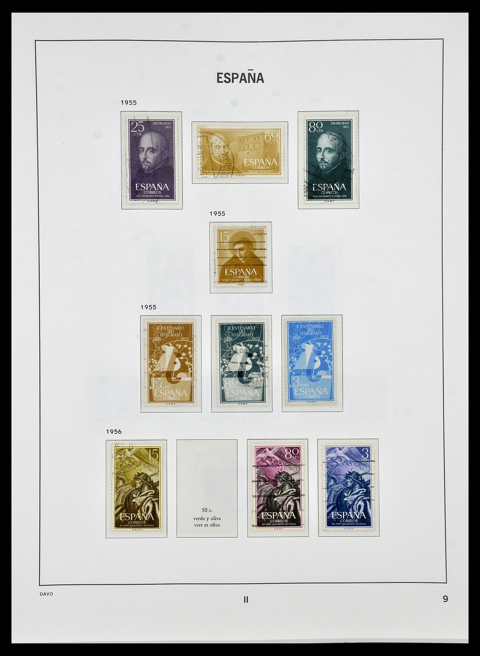 34440 086 - Postzegelverzameling 34440 Spanje 1850-1969.
