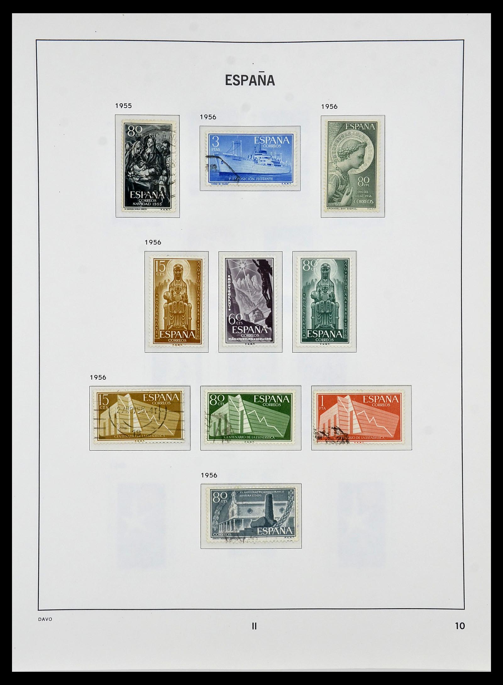 34440 087 - Postzegelverzameling 34440 Spanje 1850-1969.