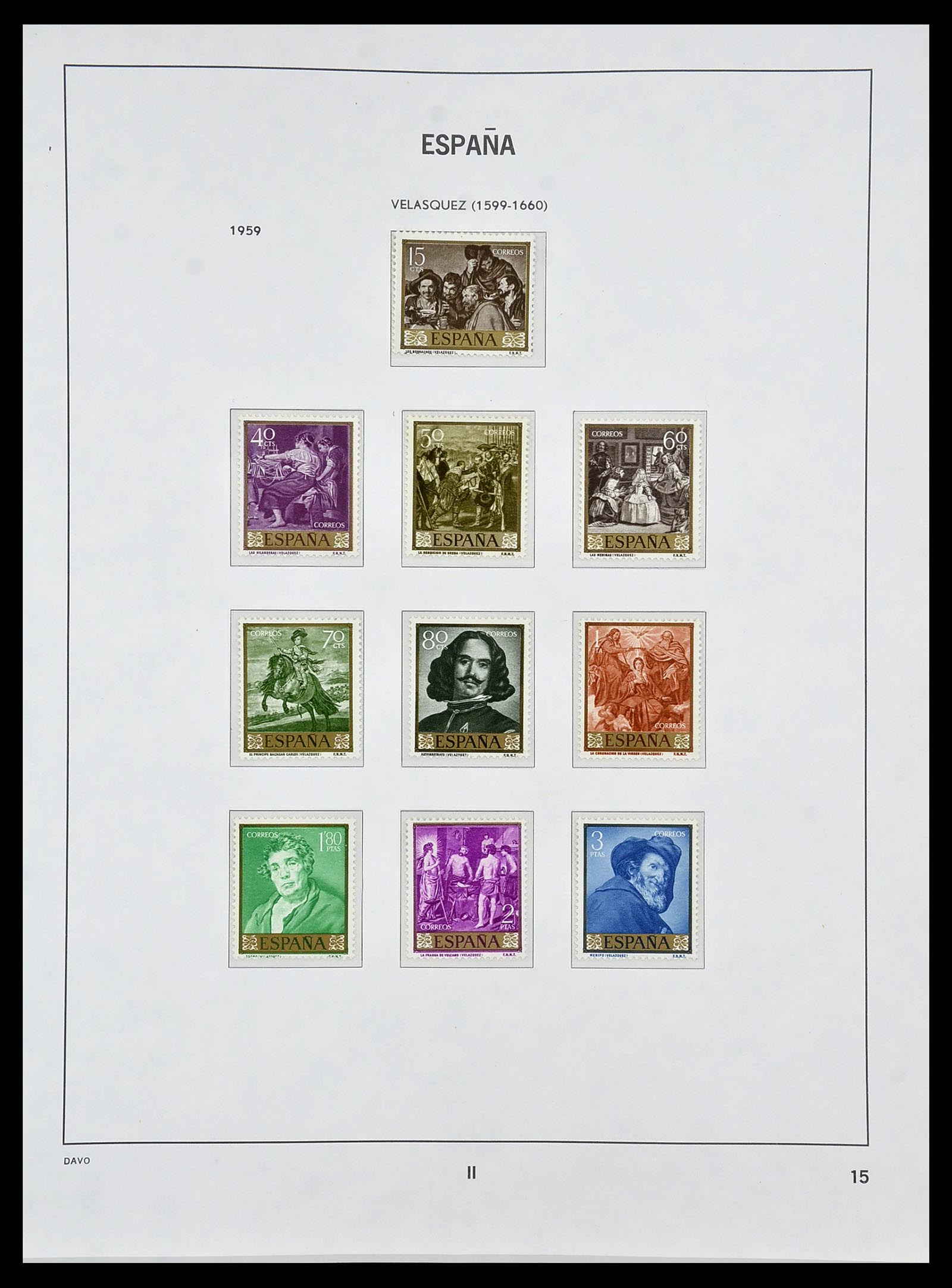 34440 092 - Postzegelverzameling 34440 Spanje 1850-1969.
