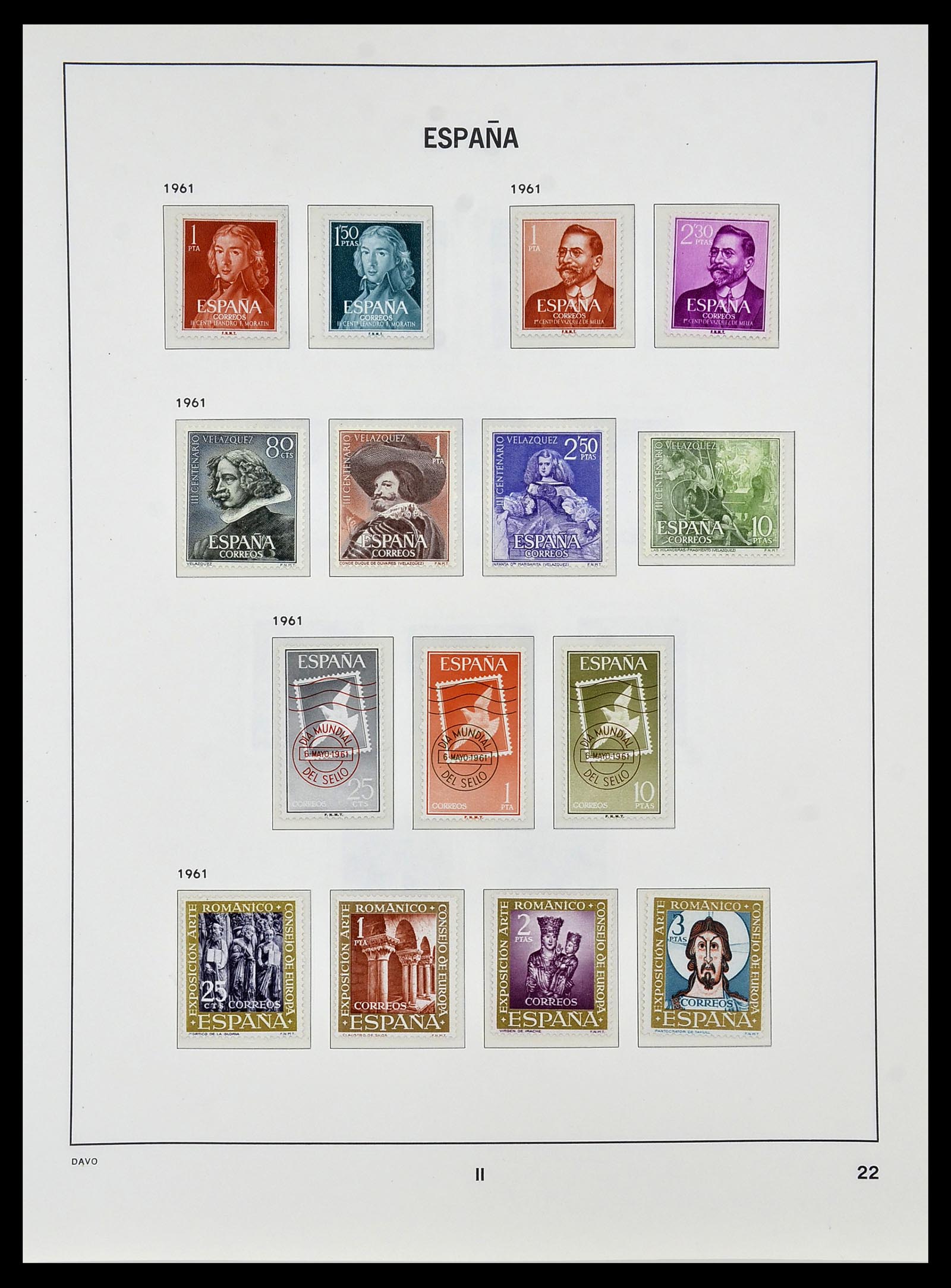 34440 099 - Postzegelverzameling 34440 Spanje 1850-1969.