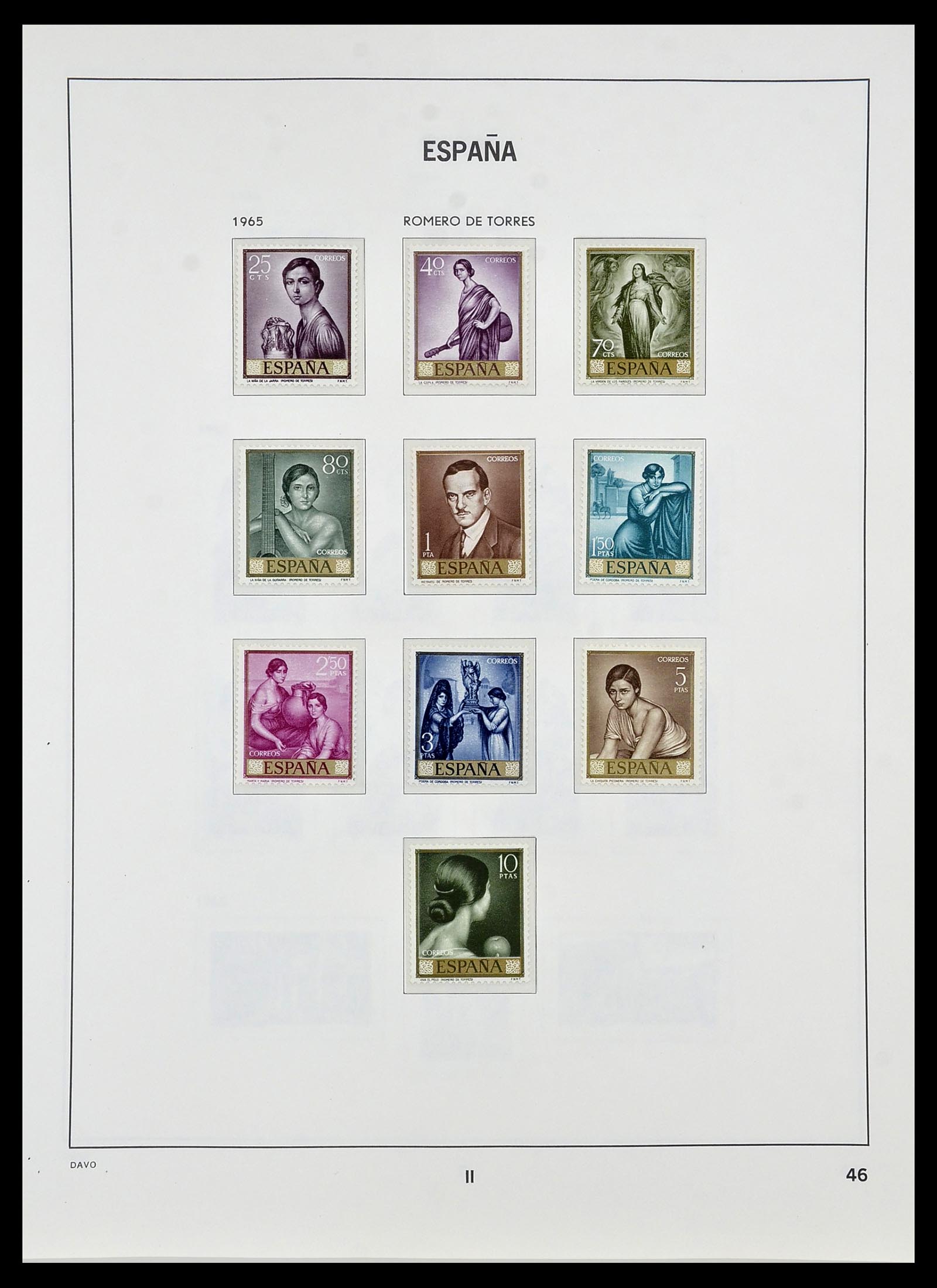 34440 123 - Postzegelverzameling 34440 Spanje 1850-1969.