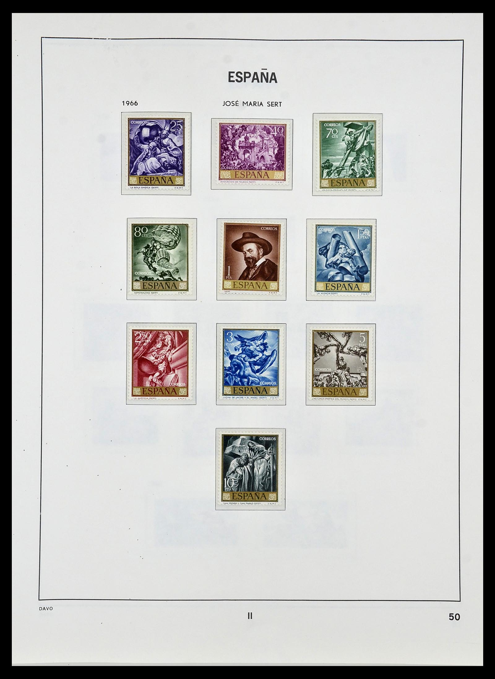 34440 127 - Postzegelverzameling 34440 Spanje 1850-1969.