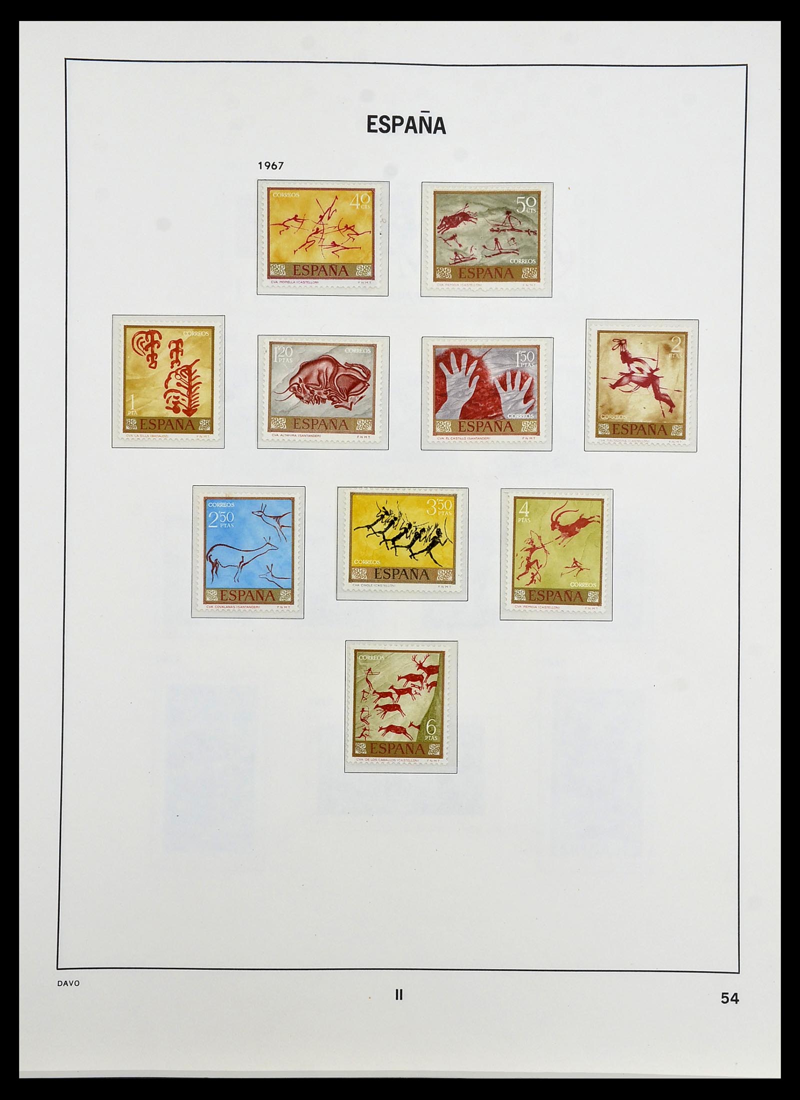 34440 131 - Postzegelverzameling 34440 Spanje 1850-1969.