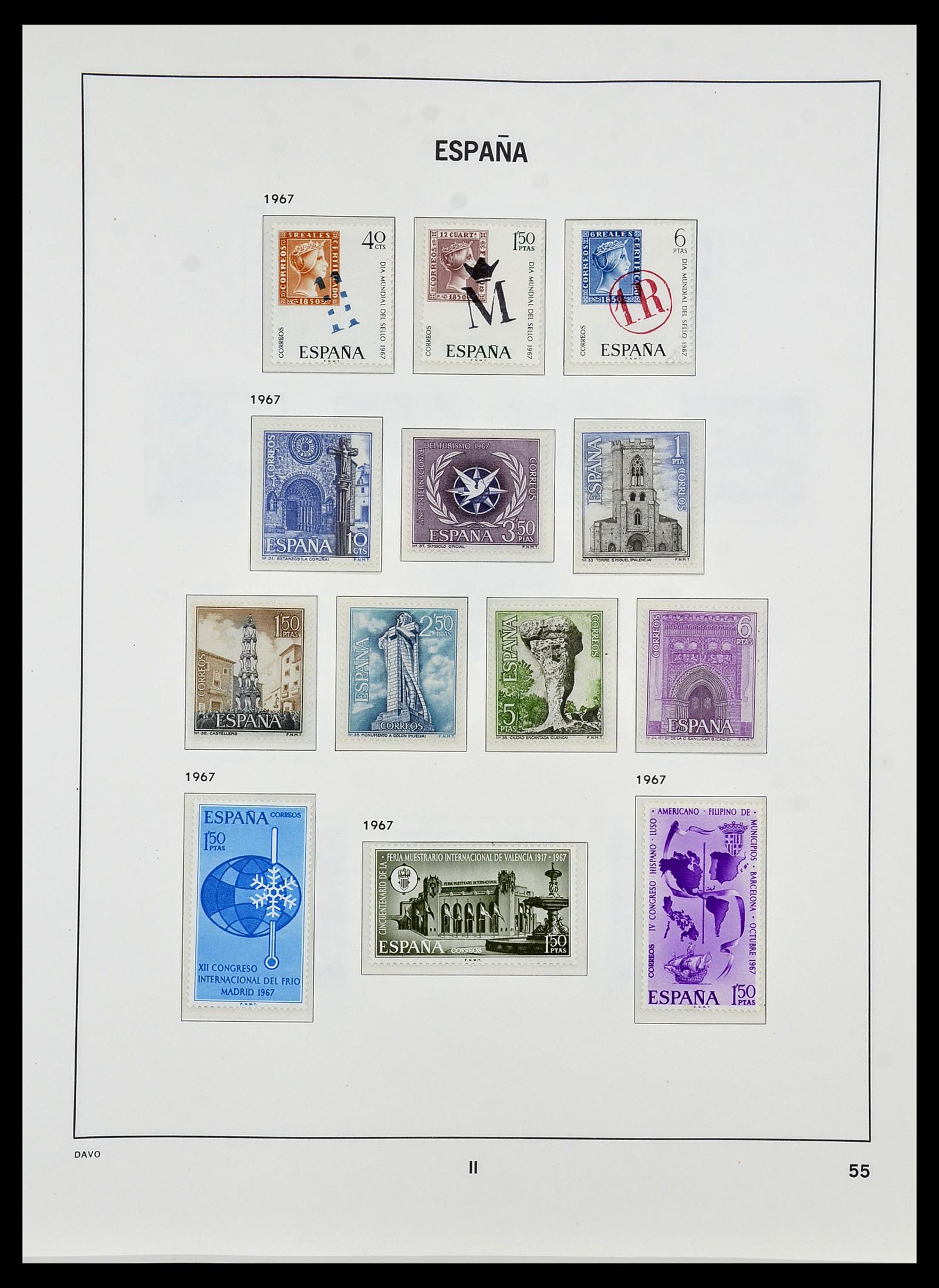 34440 132 - Postzegelverzameling 34440 Spanje 1850-1969.