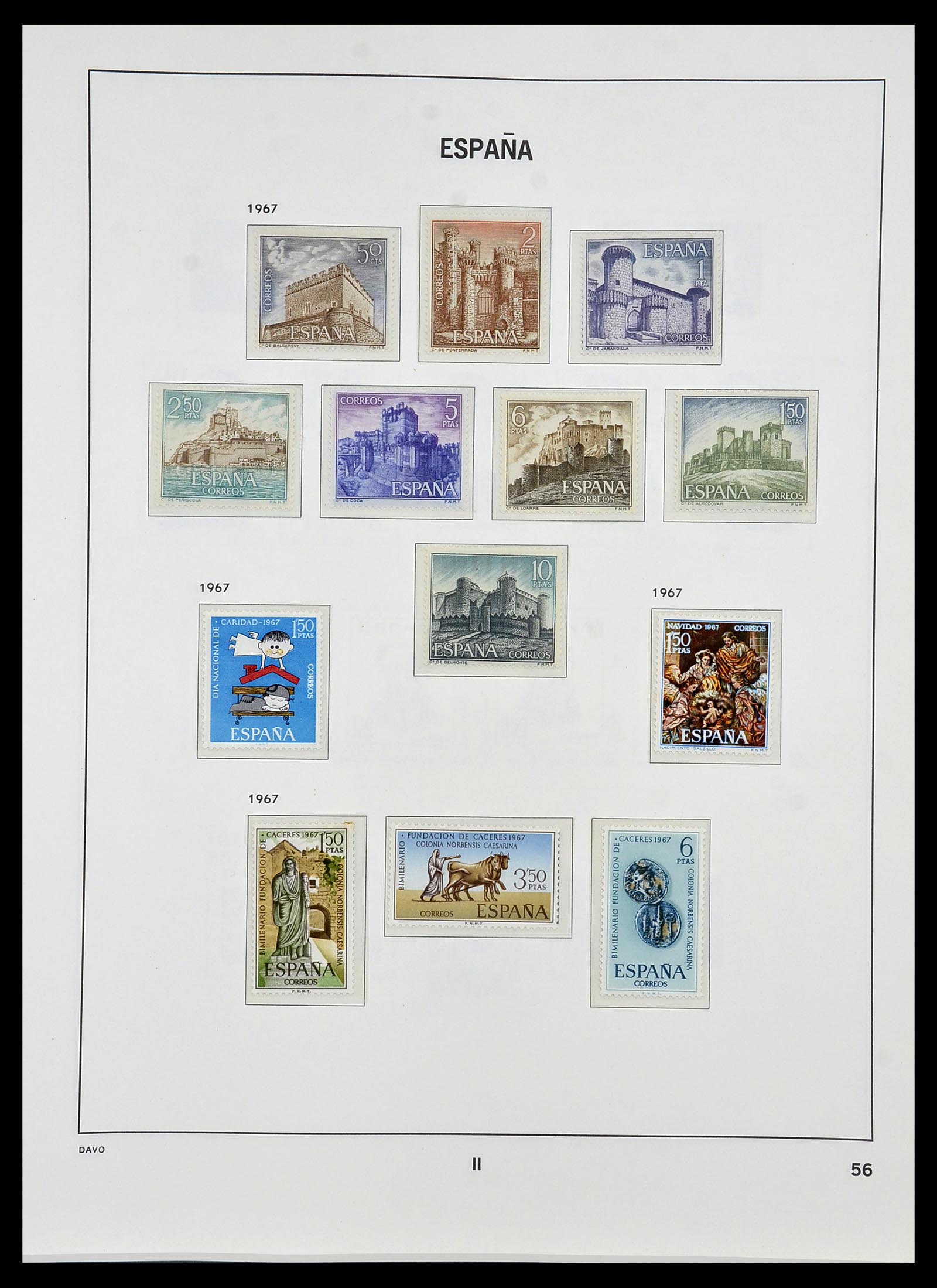 34440 133 - Postzegelverzameling 34440 Spanje 1850-1969.