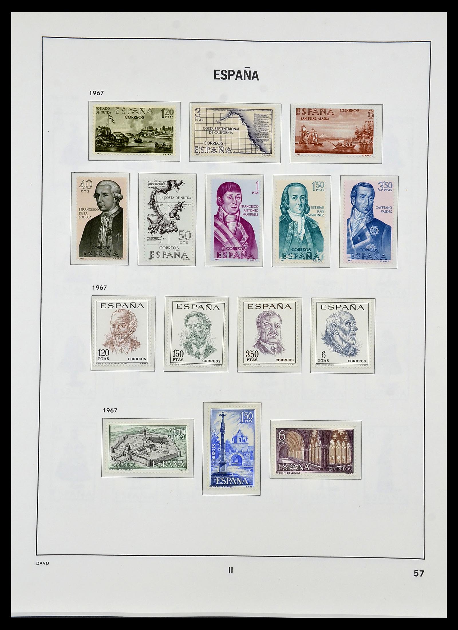 34440 134 - Postzegelverzameling 34440 Spanje 1850-1969.