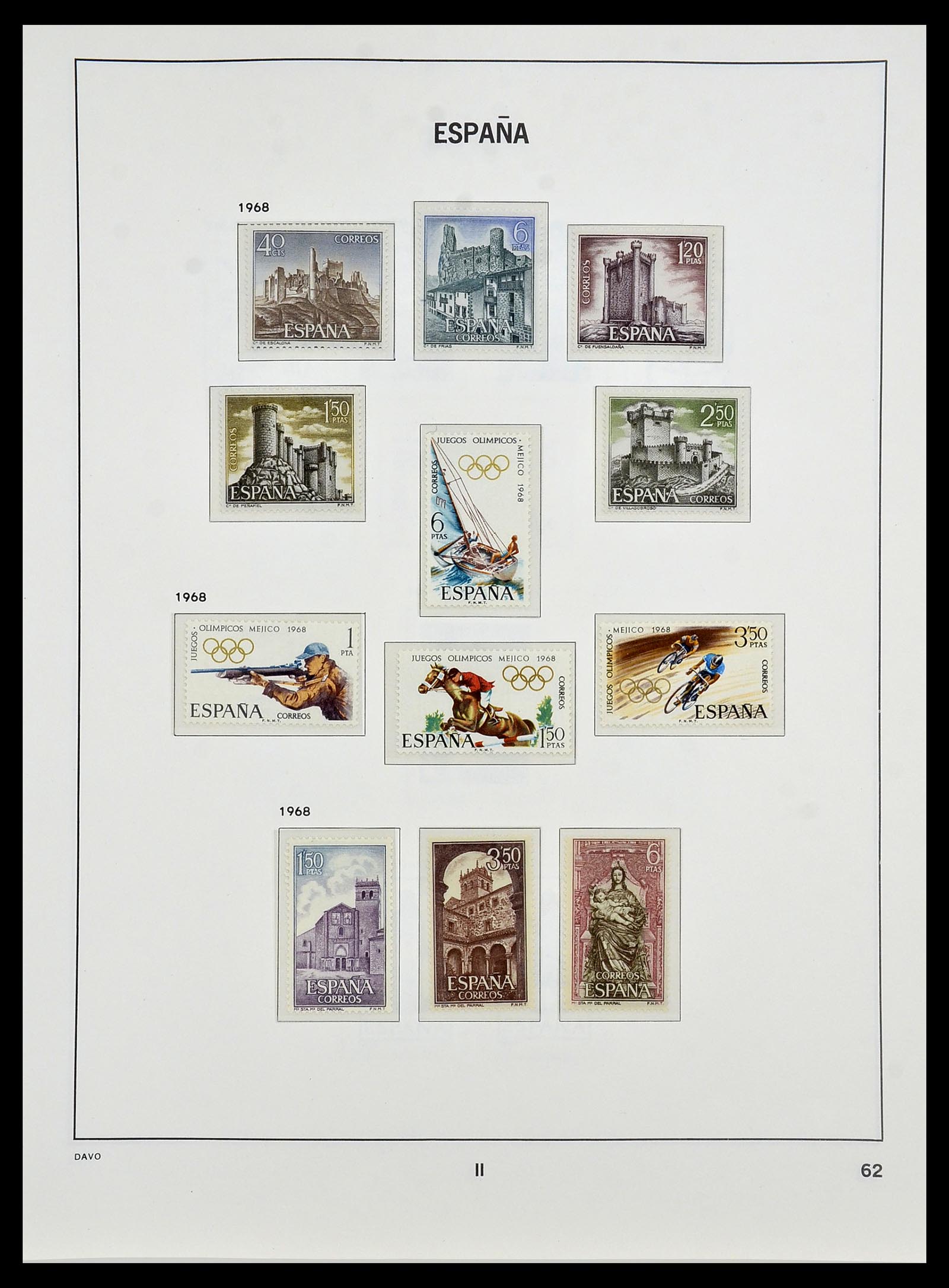 34440 139 - Postzegelverzameling 34440 Spanje 1850-1969.