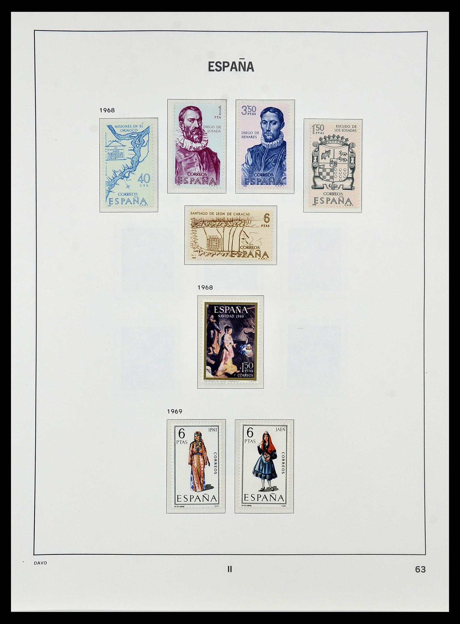 34440 140 - Postzegelverzameling 34440 Spanje 1850-1969.