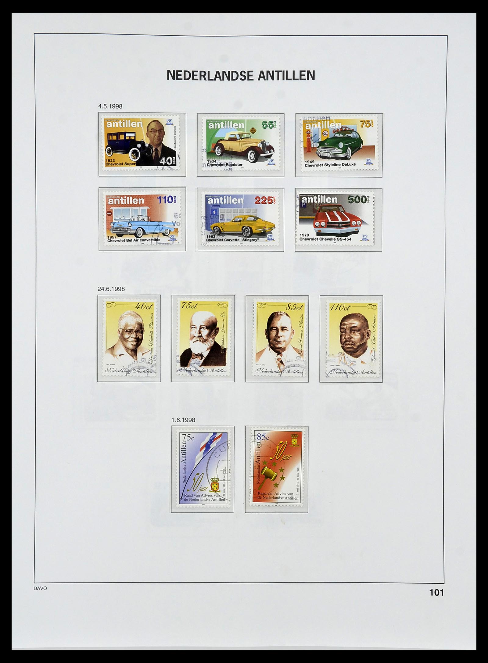 34455 122 - Postzegelverzameling 34455 Curaçao/Antillen 1873-1999.