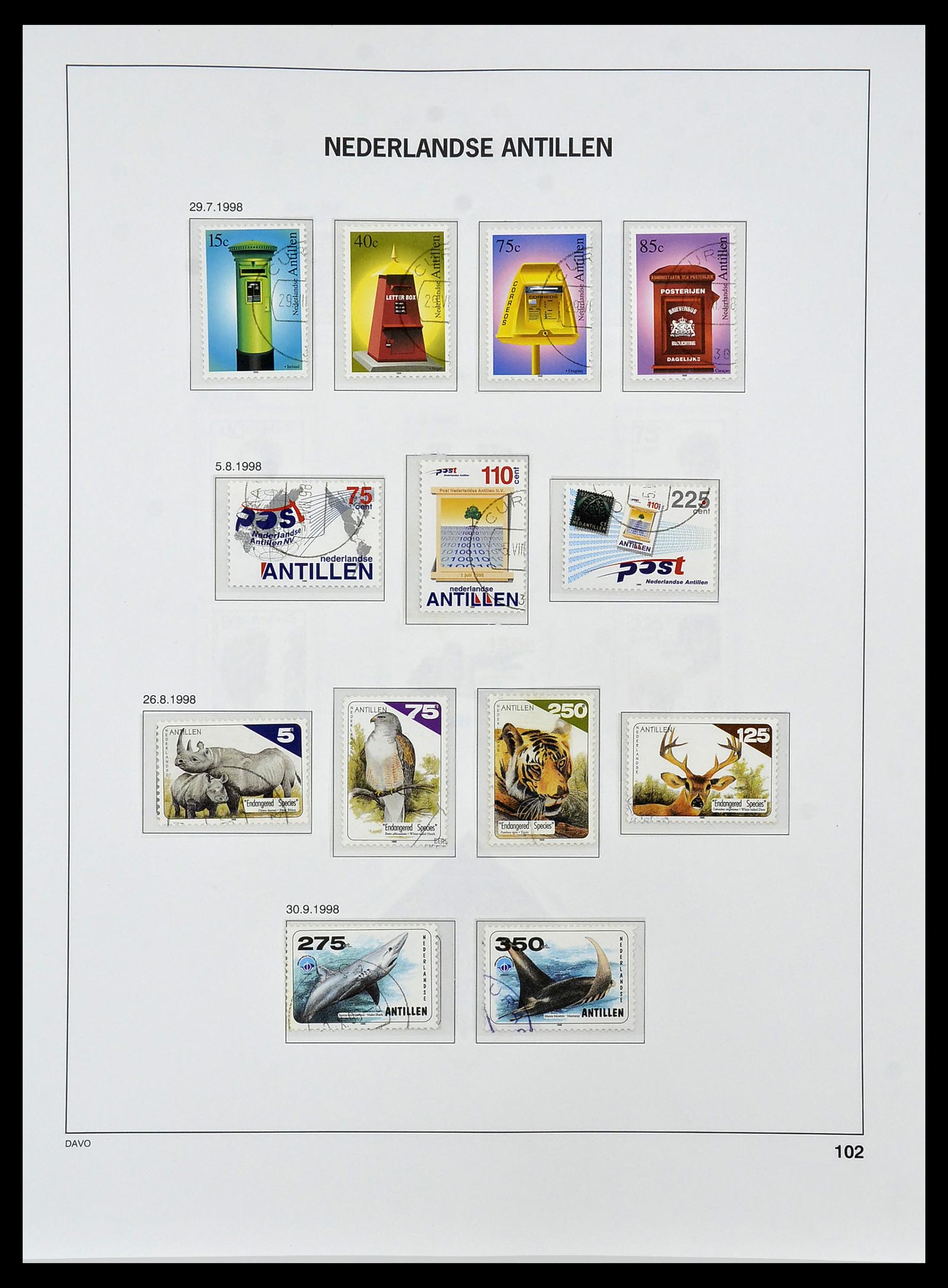 34455 123 - Postzegelverzameling 34455 Curaçao/Antillen 1873-1999.