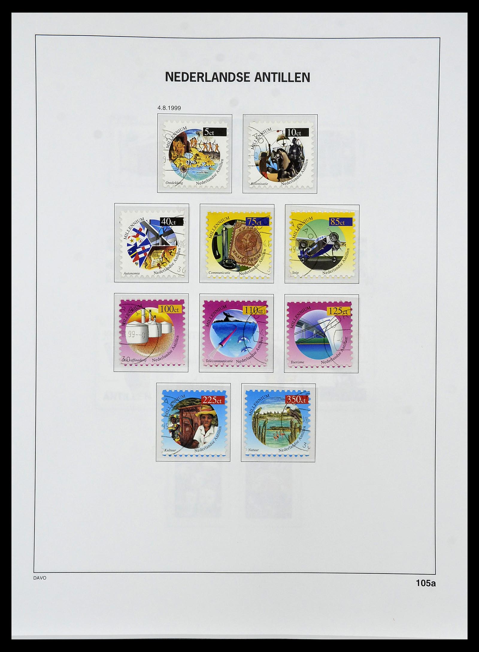 34455 129 - Postzegelverzameling 34455 Curaçao/Antillen 1873-1999.