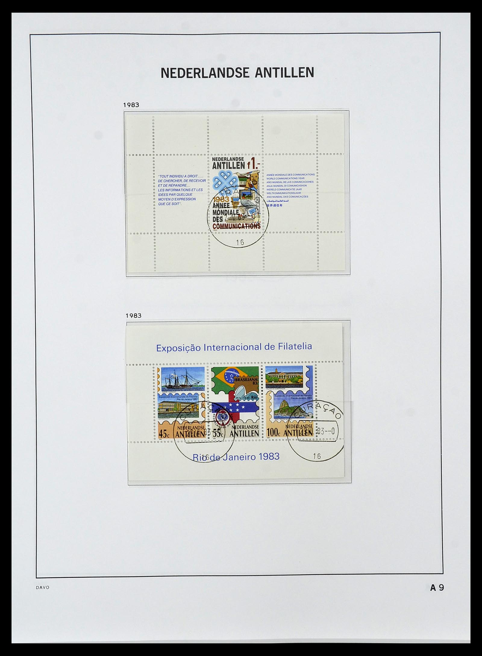 34455 140 - Postzegelverzameling 34455 Curaçao/Antillen 1873-1999.