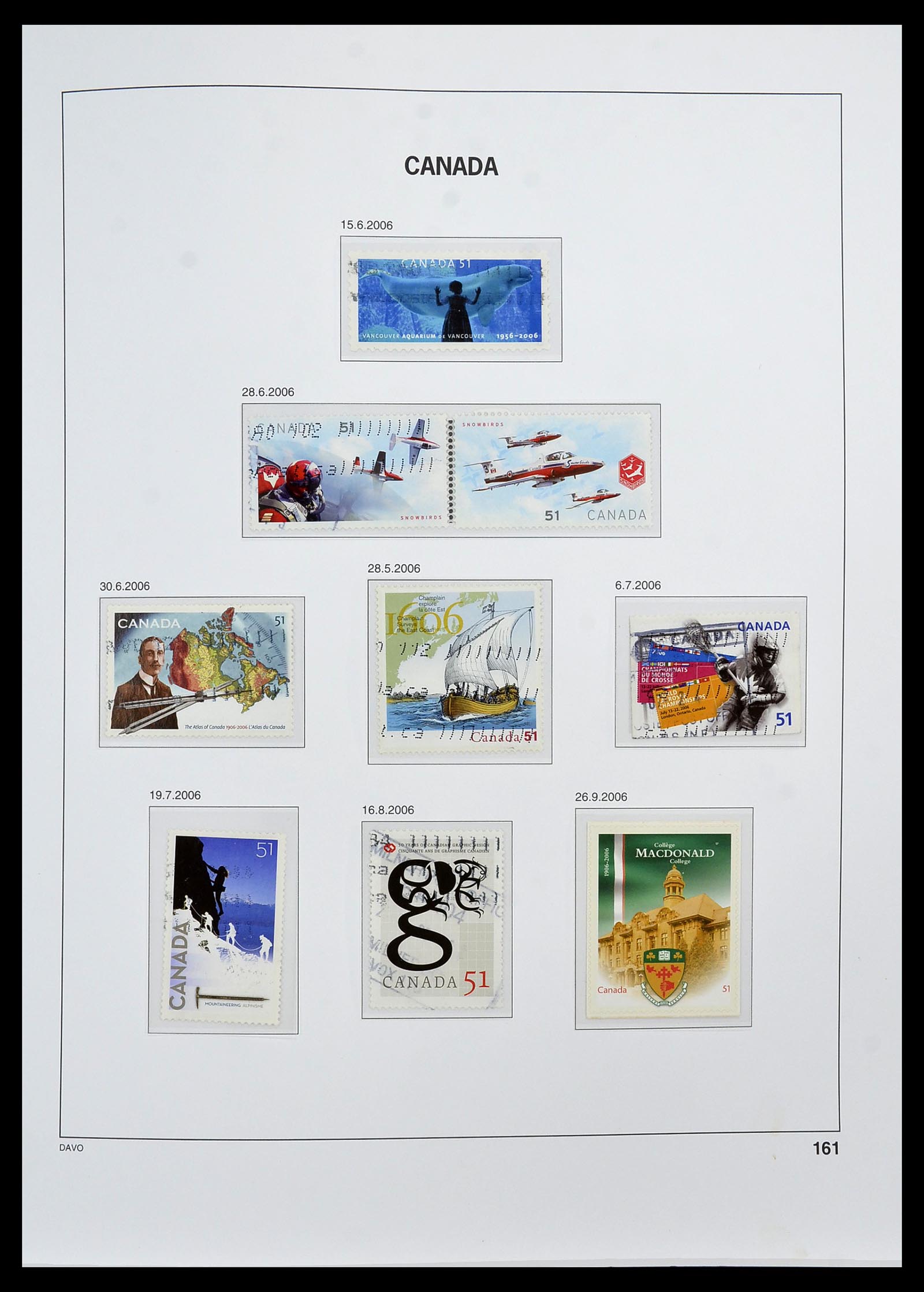 34472 167 - Stamp Collection 34472 Canada 1859-2006.