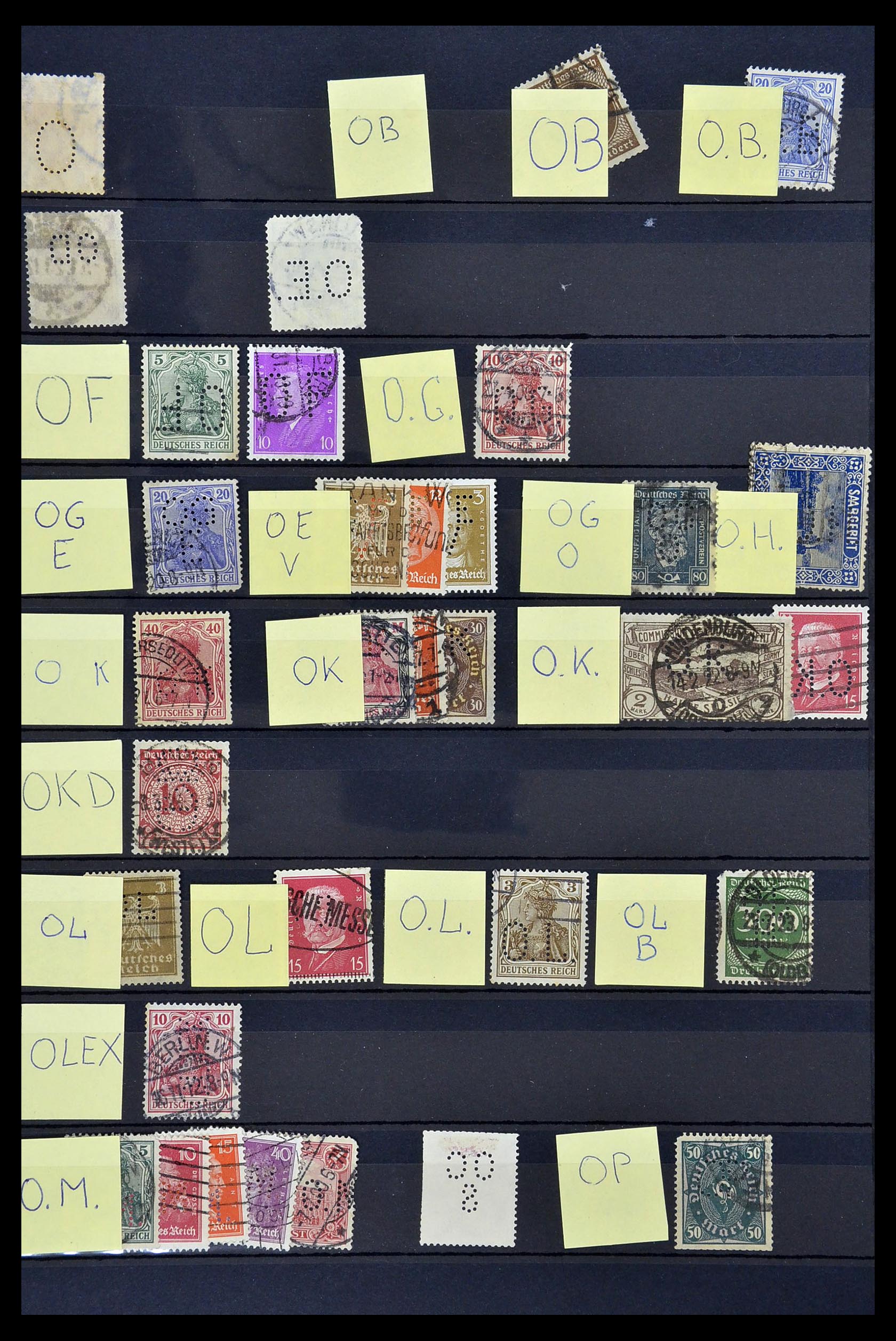 34485 023 - Postzegelverzameling 34485 Duitsland perfins 1890-1960.