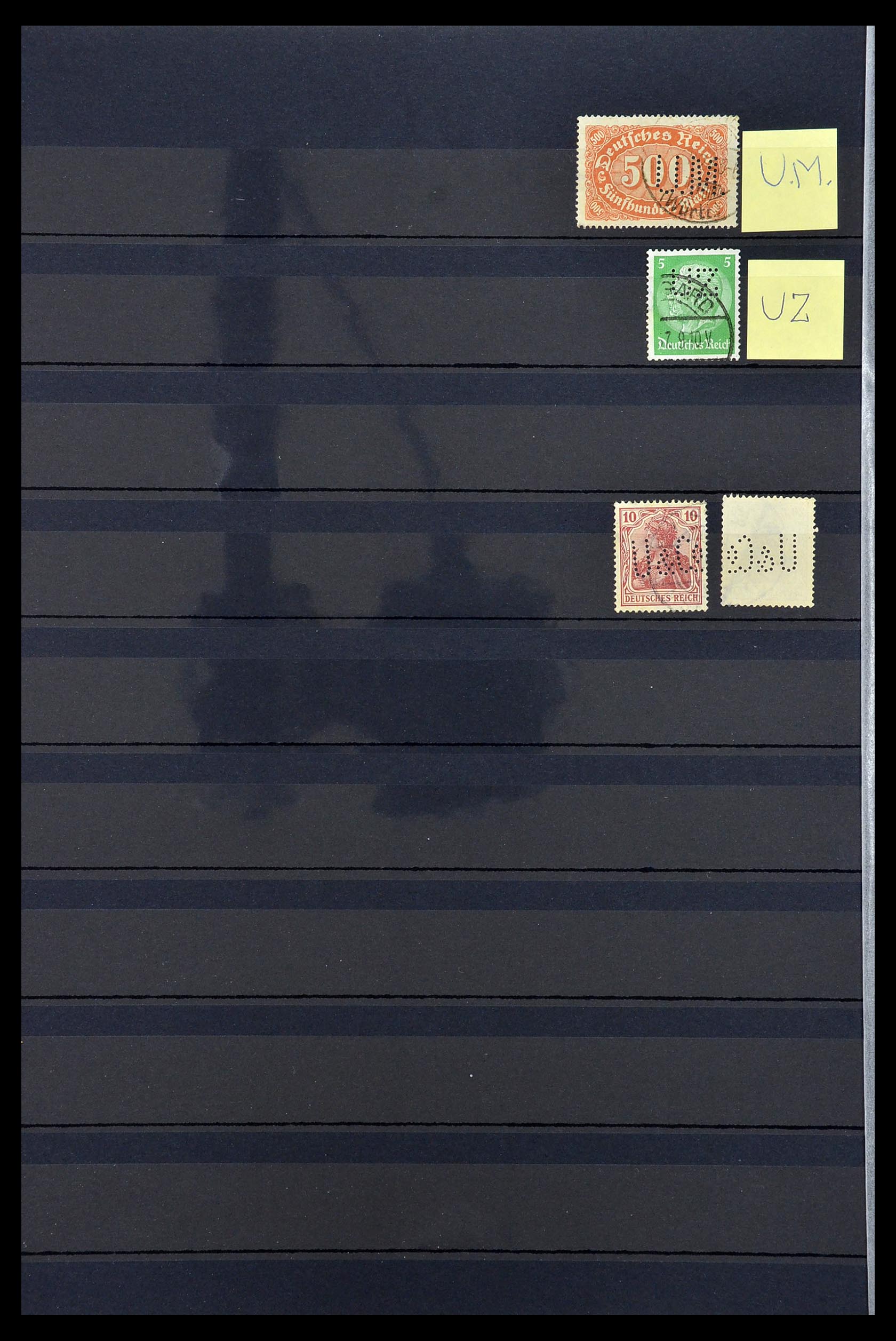 34485 044 - Postzegelverzameling 34485 Duitsland perfins 1890-1960.