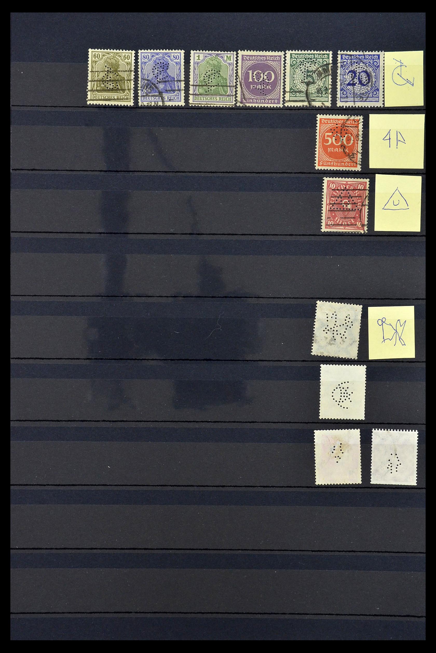 34485 055 - Postzegelverzameling 34485 Duitsland perfins 1890-1960.