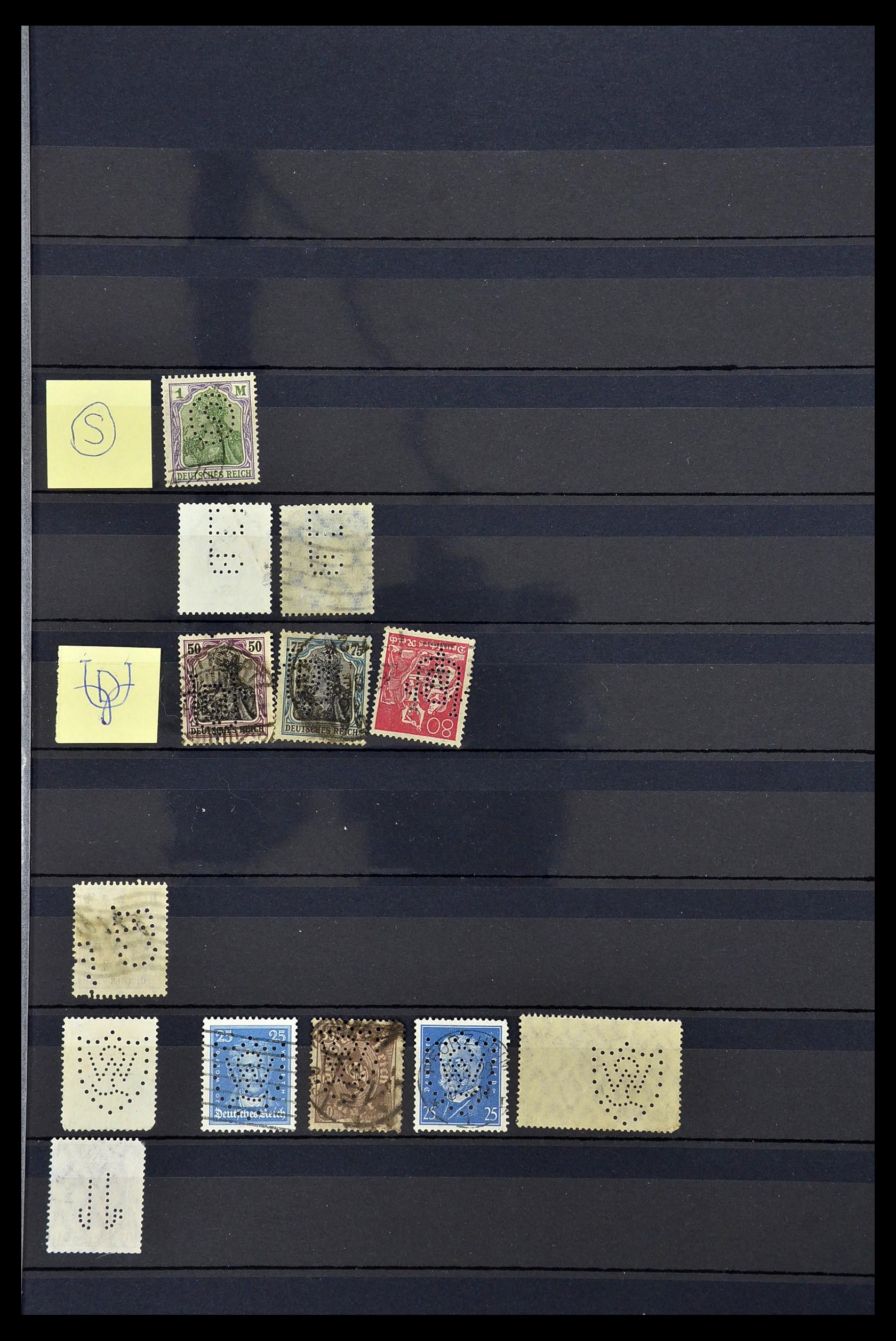 34485 056 - Postzegelverzameling 34485 Duitsland perfins 1890-1960.