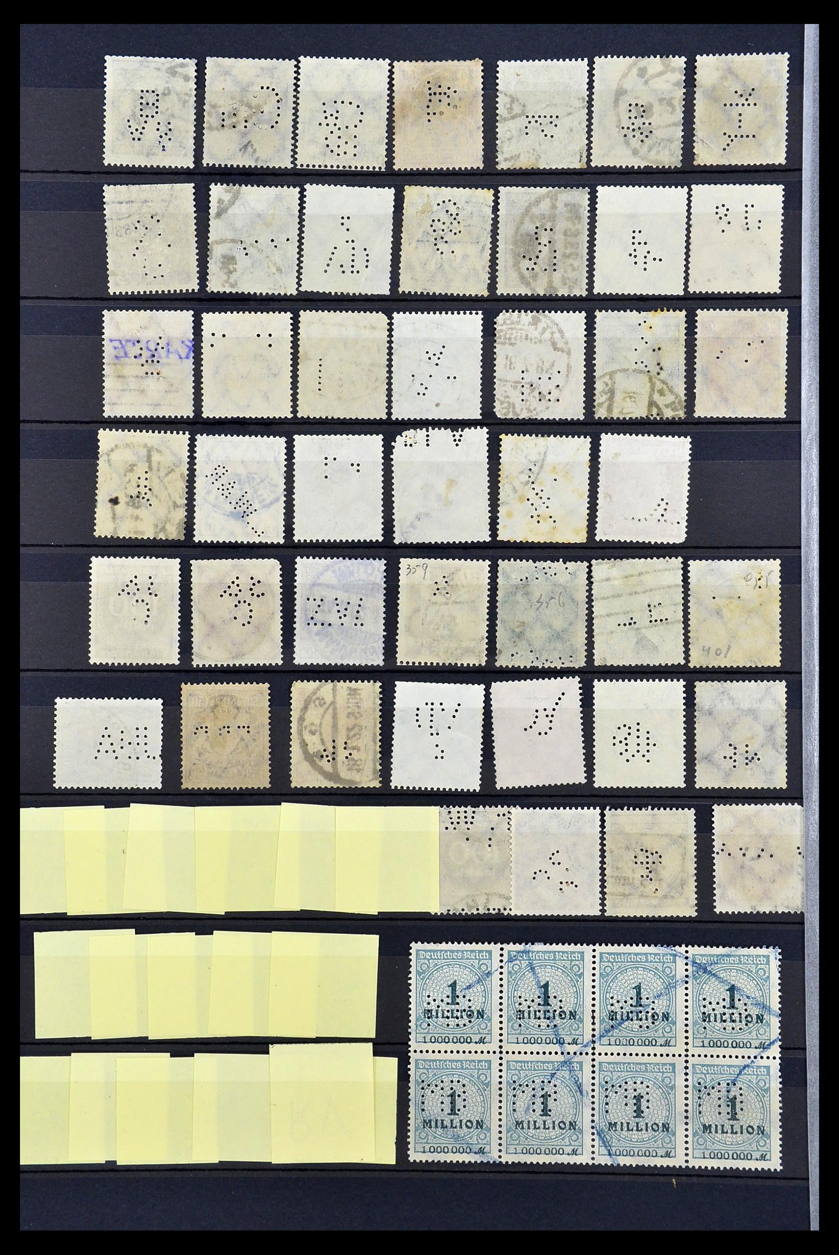34485 063 - Postzegelverzameling 34485 Duitsland perfins 1890-1960.