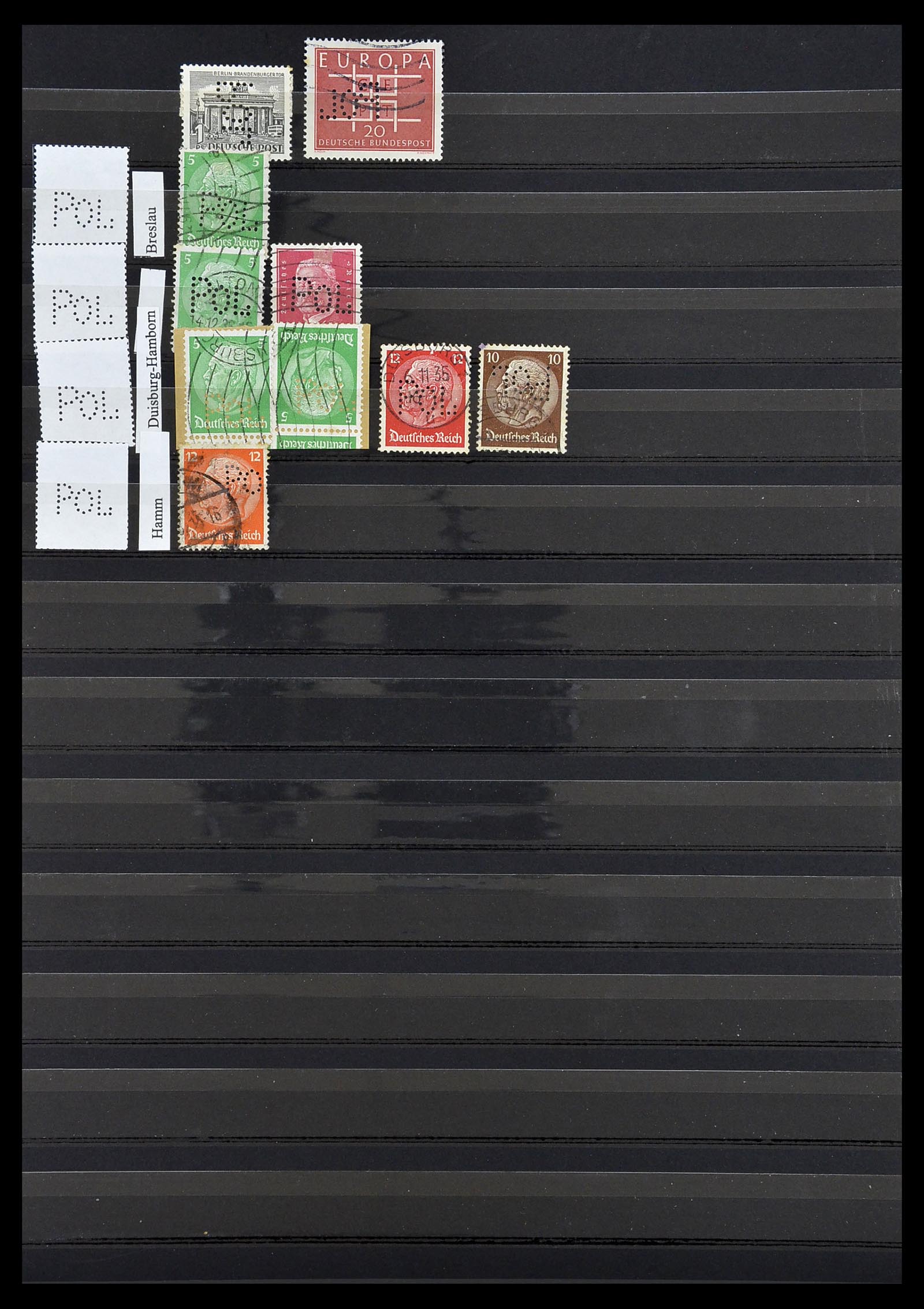 34485 065 - Postzegelverzameling 34485 Duitsland perfins 1890-1960.