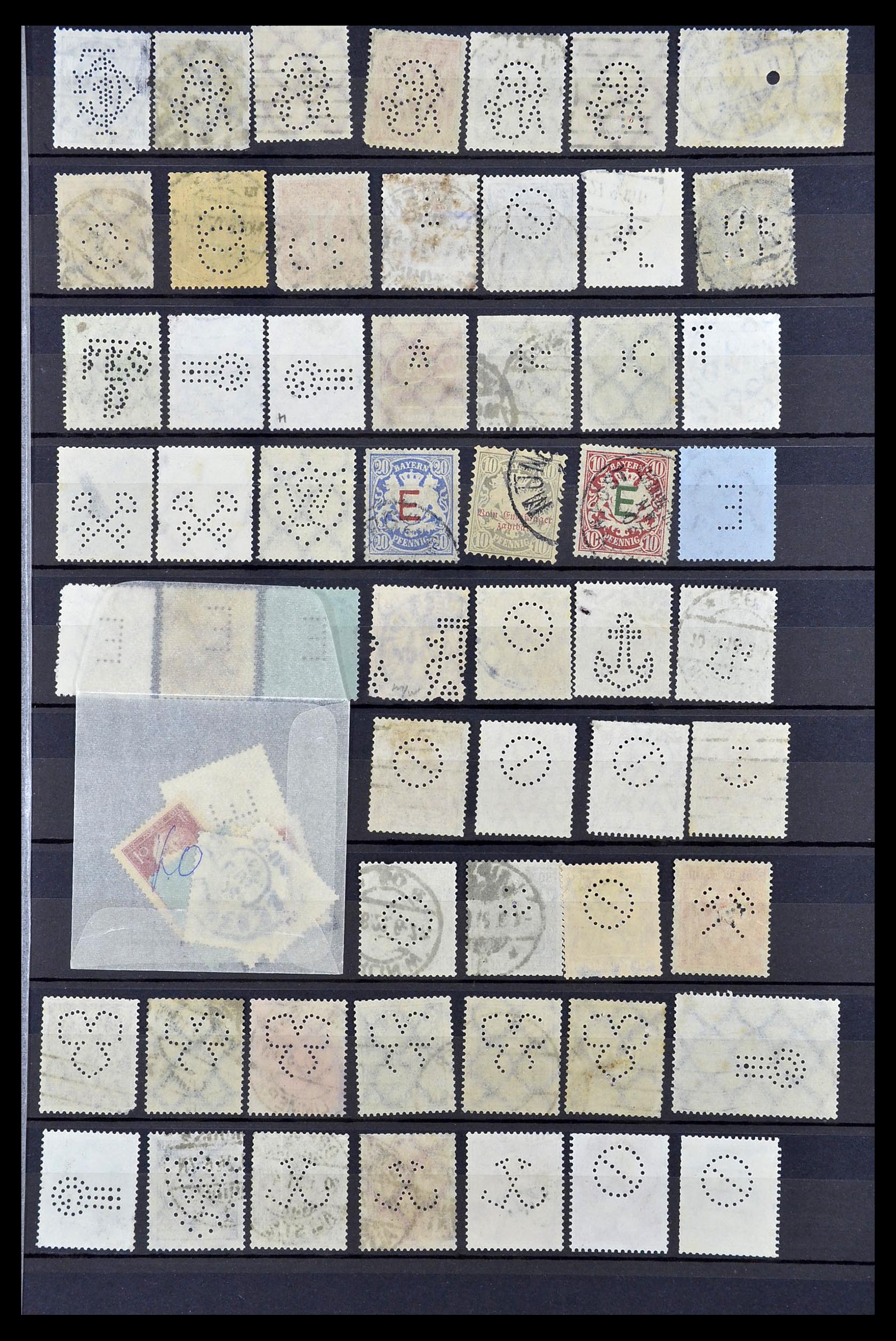 34485 164 - Postzegelverzameling 34485 Duitsland perfins 1890-1960.