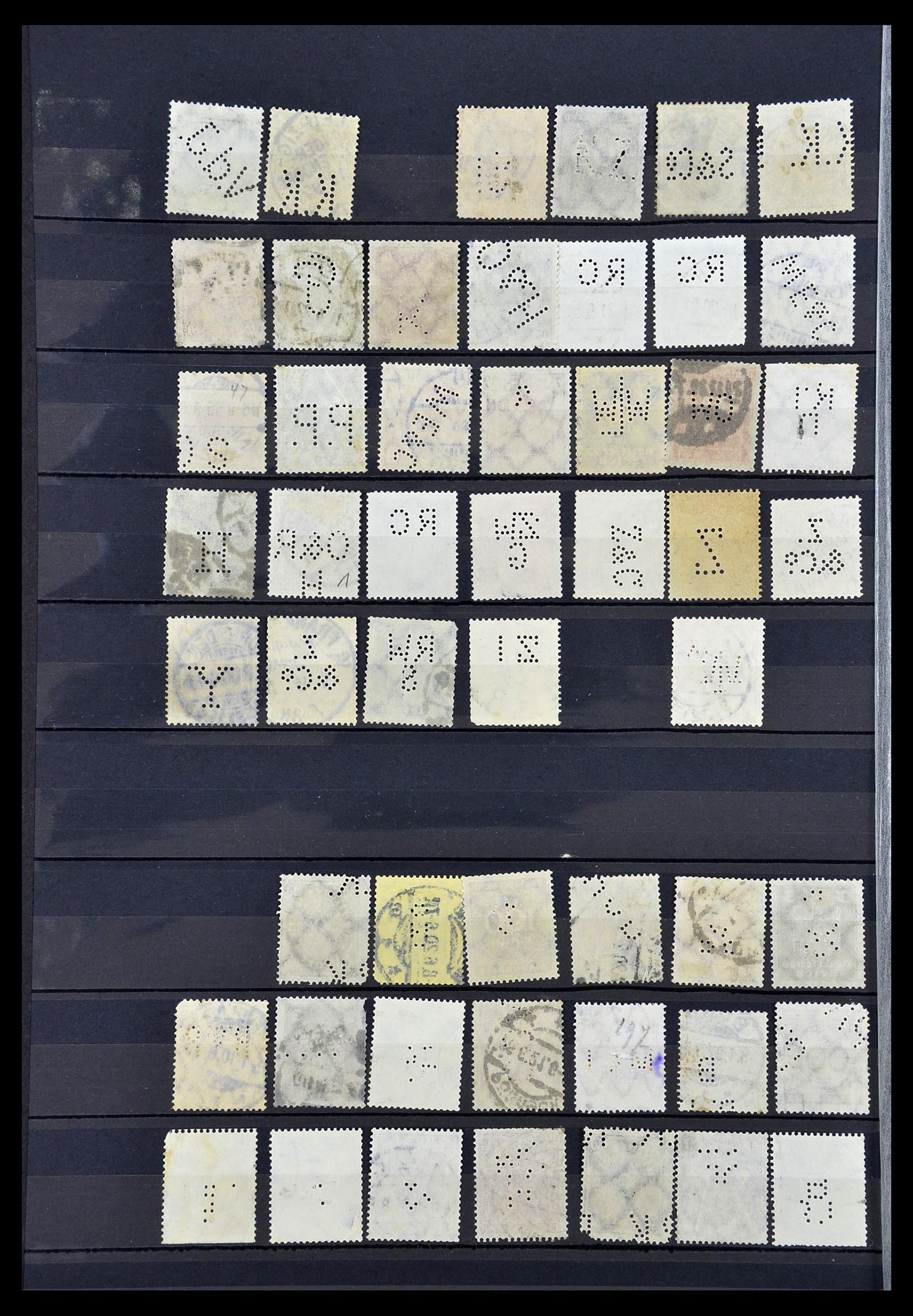 34485 201 - Postzegelverzameling 34485 Duitsland perfins 1890-1960.