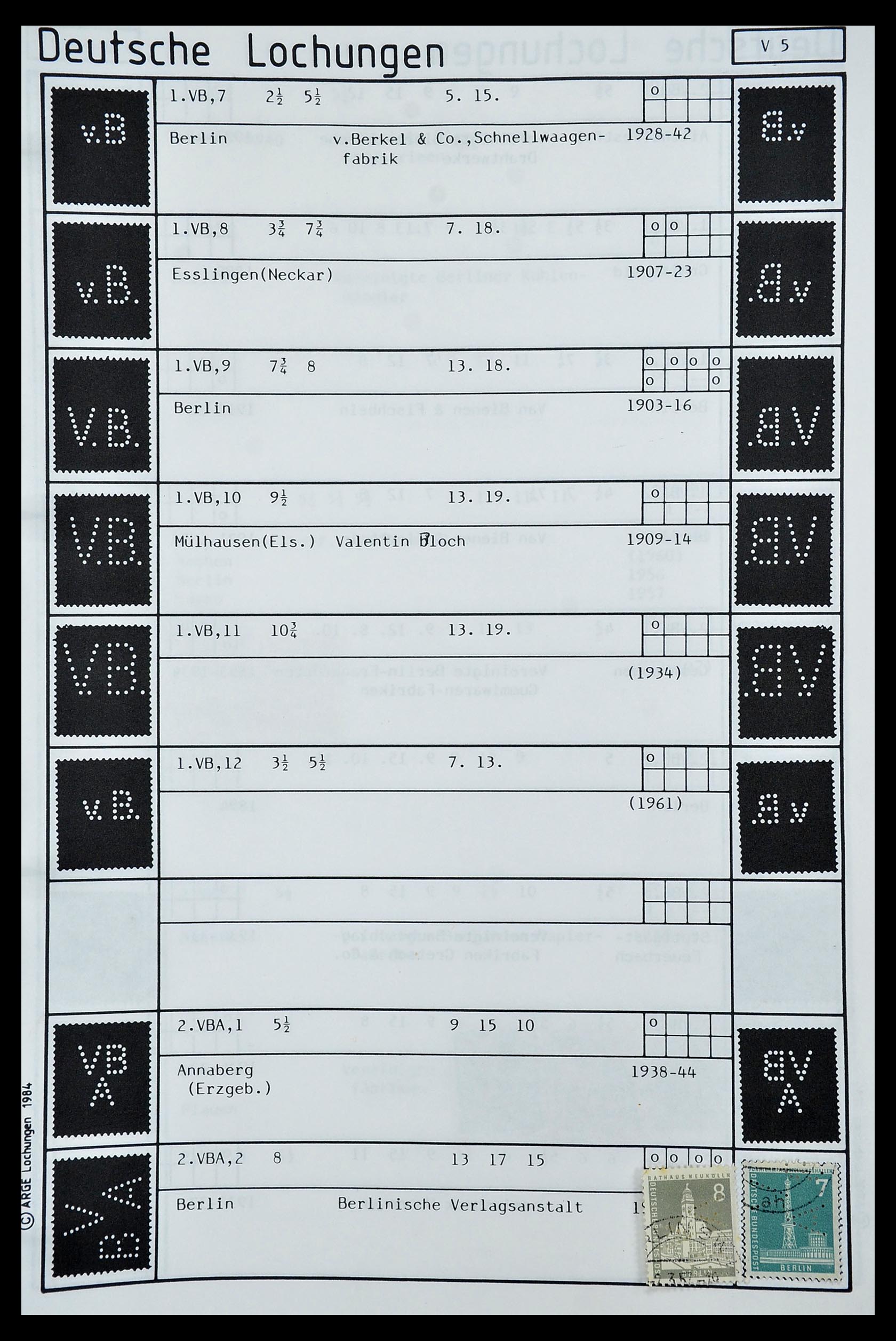 34485 428 - Postzegelverzameling 34485 Duitsland perfins 1890-1960.