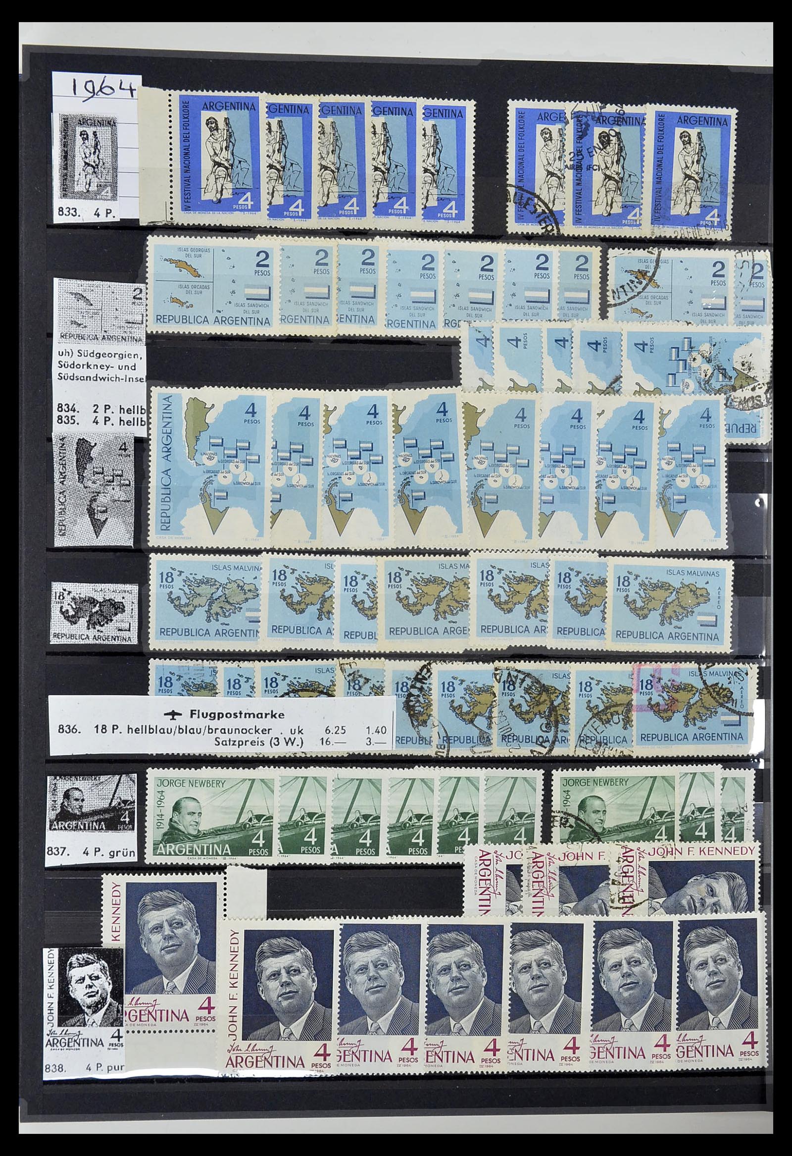 34490 122 - Stamp Collection 34490 Argentina 1858-2002.