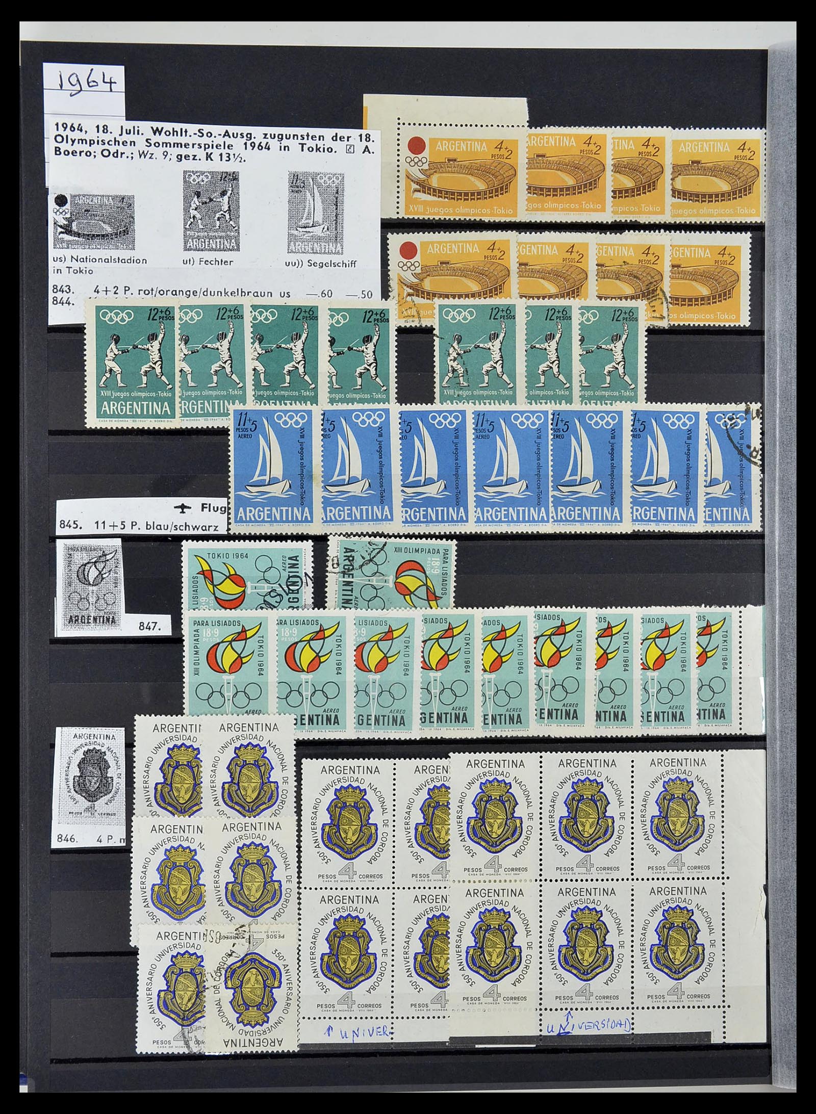 34490 124 - Stamp Collection 34490 Argentina 1858-2002.