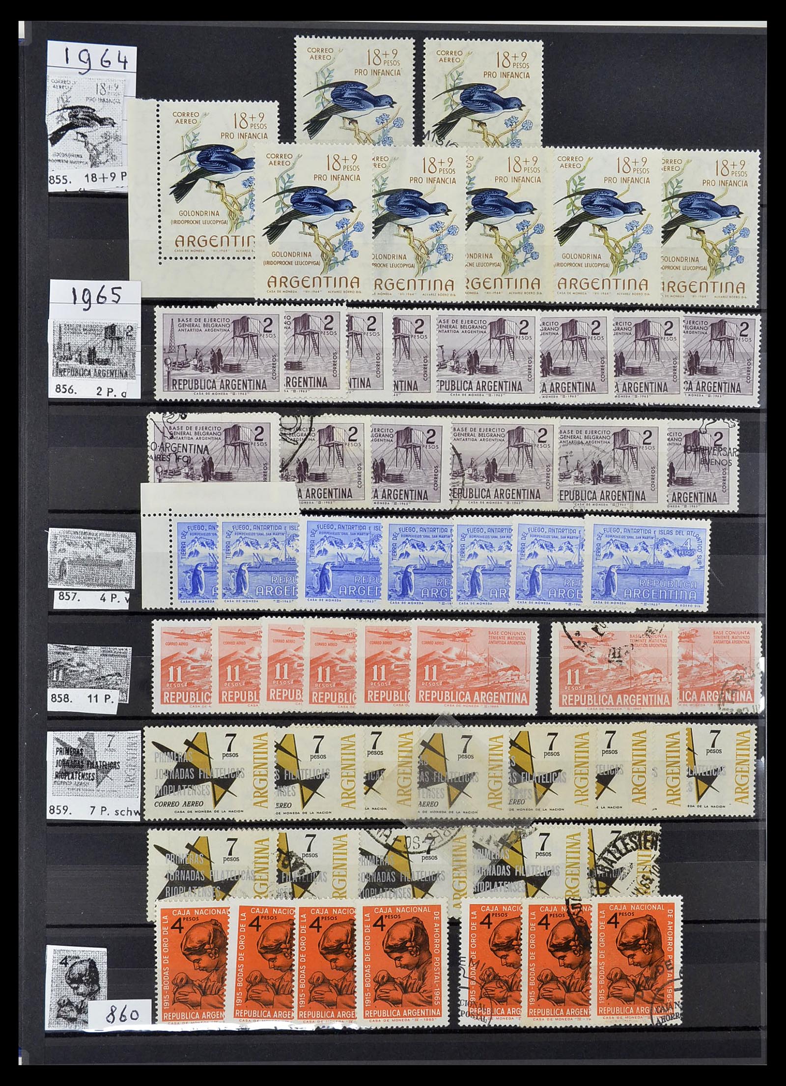34490 126 - Stamp Collection 34490 Argentina 1858-2002.