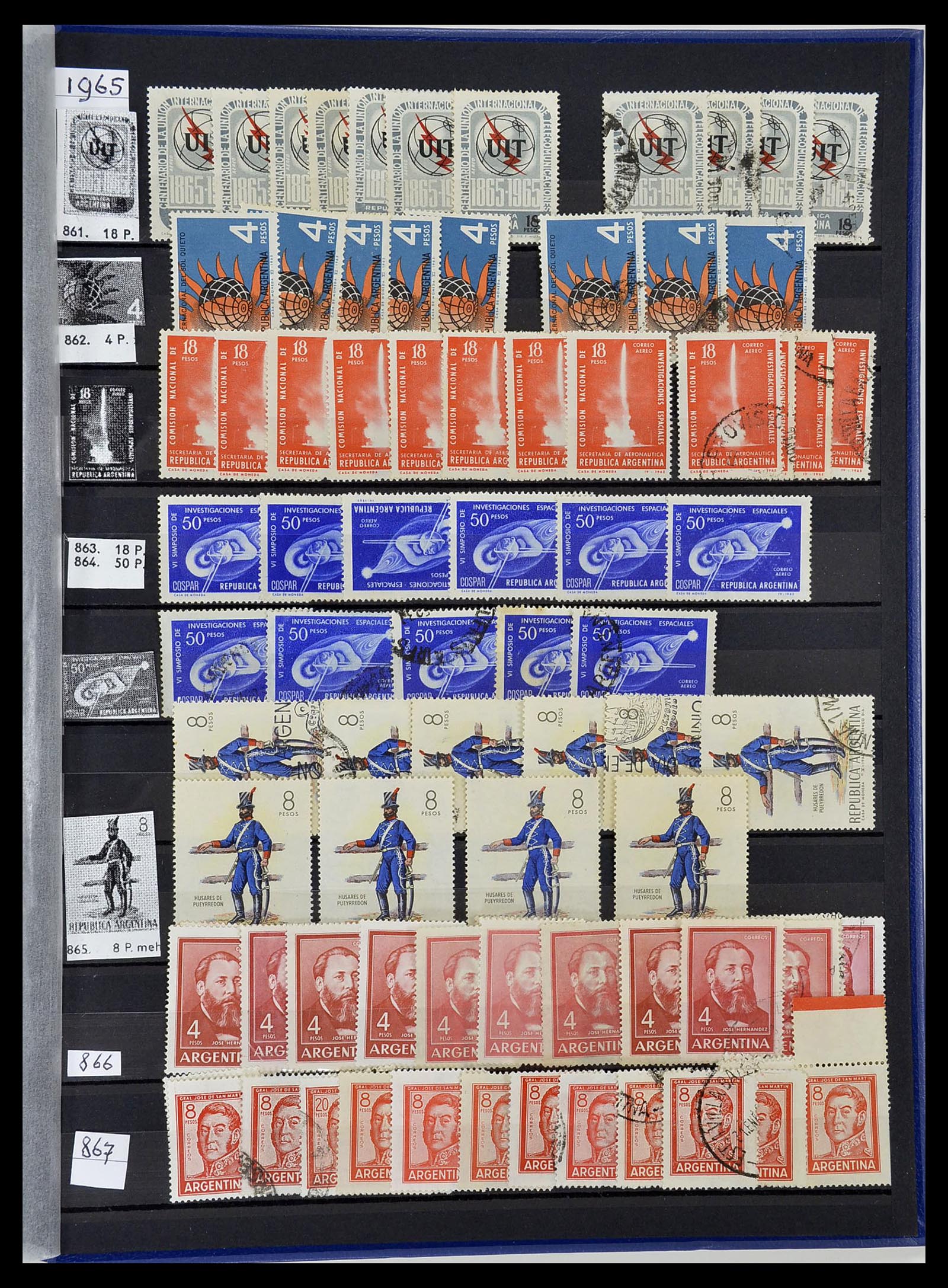 34490 127 - Stamp Collection 34490 Argentina 1858-2002.