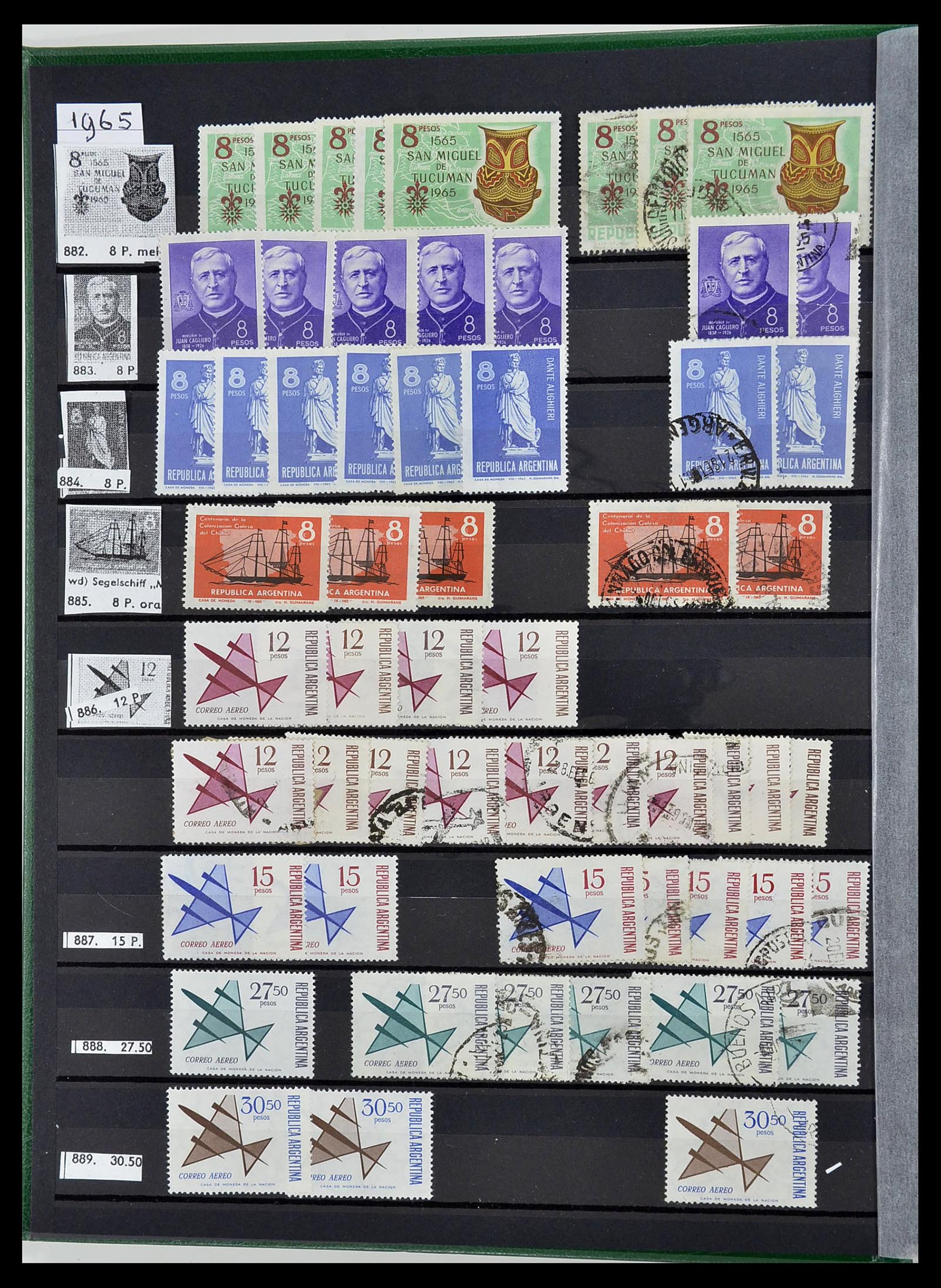 34490 130 - Stamp Collection 34490 Argentina 1858-2002.